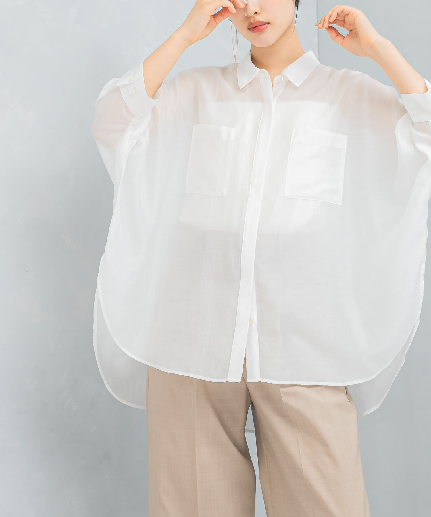 URBAN RESEARCH ROSSO「アセテートシアードルマンシャツ」|シャツ・ブラウス|