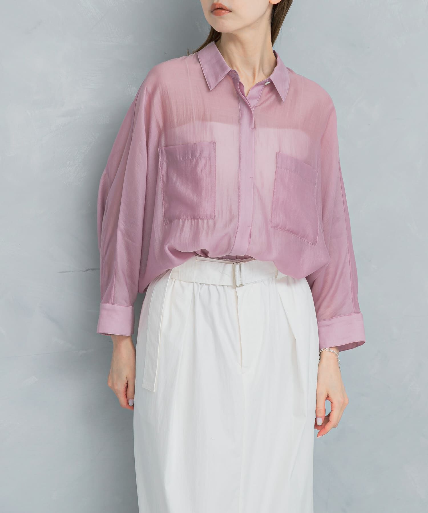 URBAN RESEARCH ROSSO「アセテートシアードルマンシャツ」|シャツ・ブラウス|