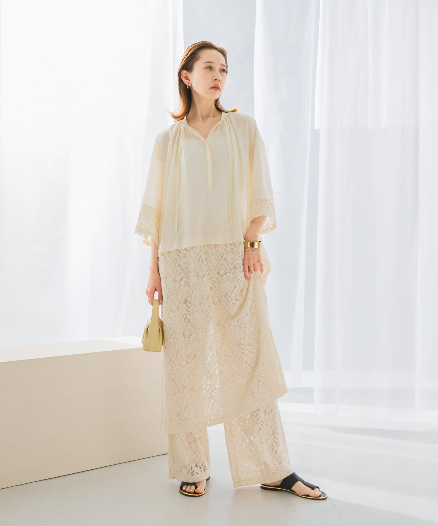 URBAN RESEARCH ROSSO「レース切替ワンピース」|ワンピース|