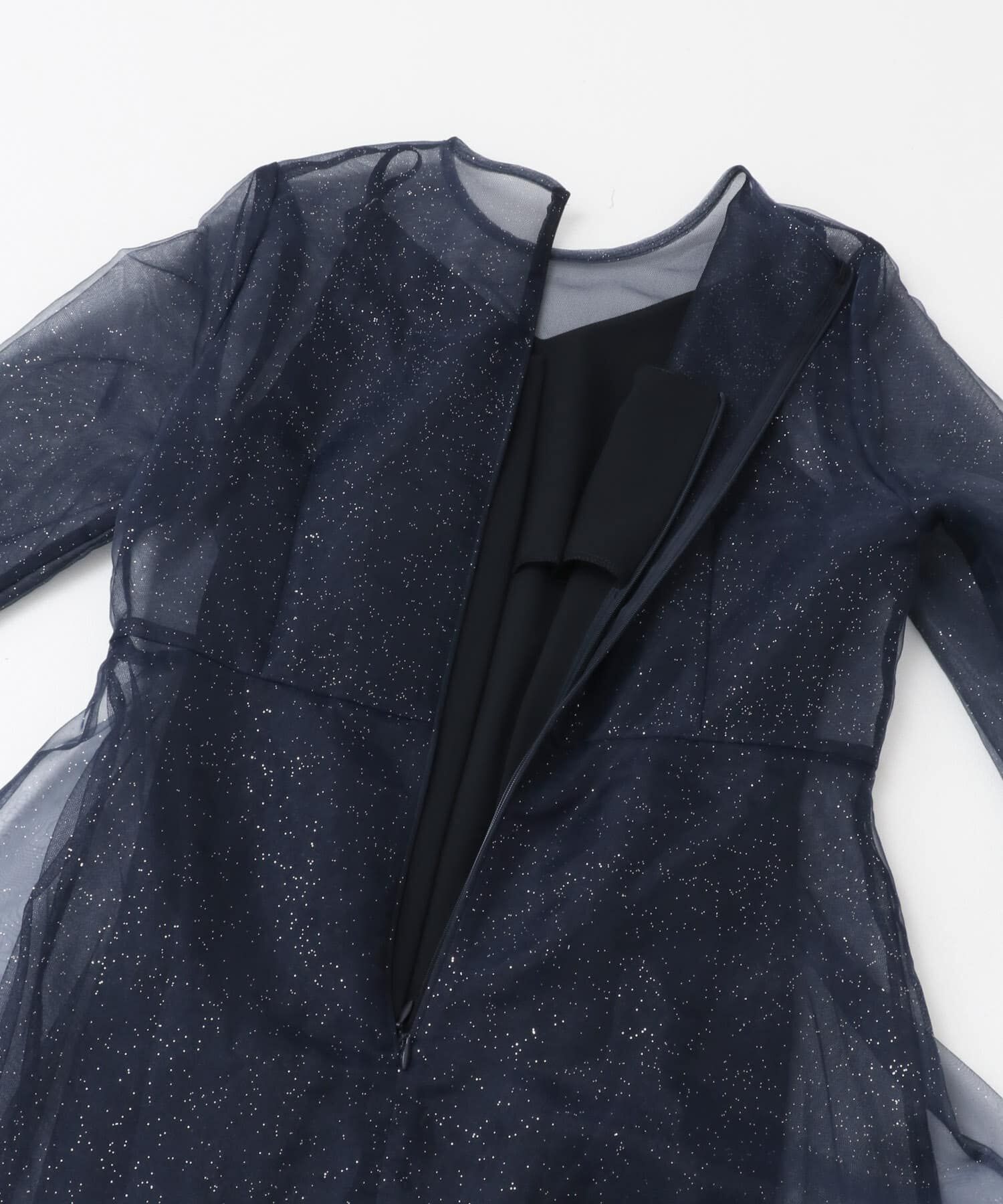 URBAN RESEARCH ROSSO「kaene　ラメミックスステッチレースドレス」|ワンピース|