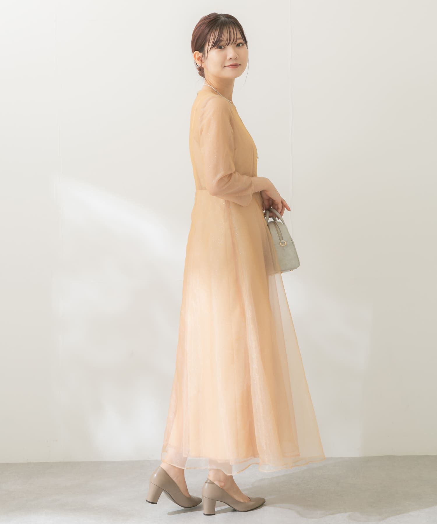 URBAN RESEARCH ROSSO「kaene　ラメミックスステッチレースドレス」|ワンピース|