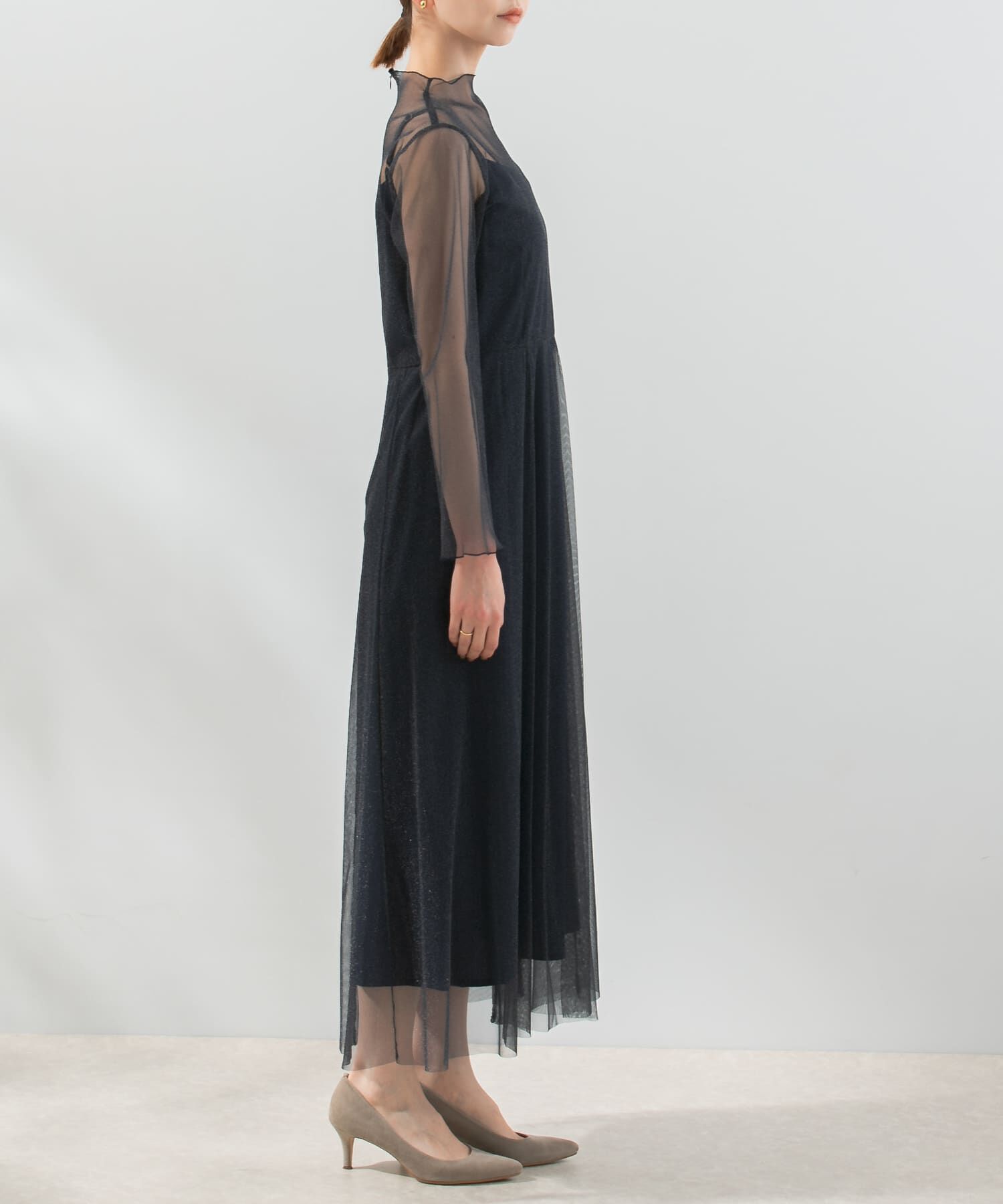 URBAN RESEARCH ROSSO「kaene　ラメチュールメロウワンピース」|ワンピース|