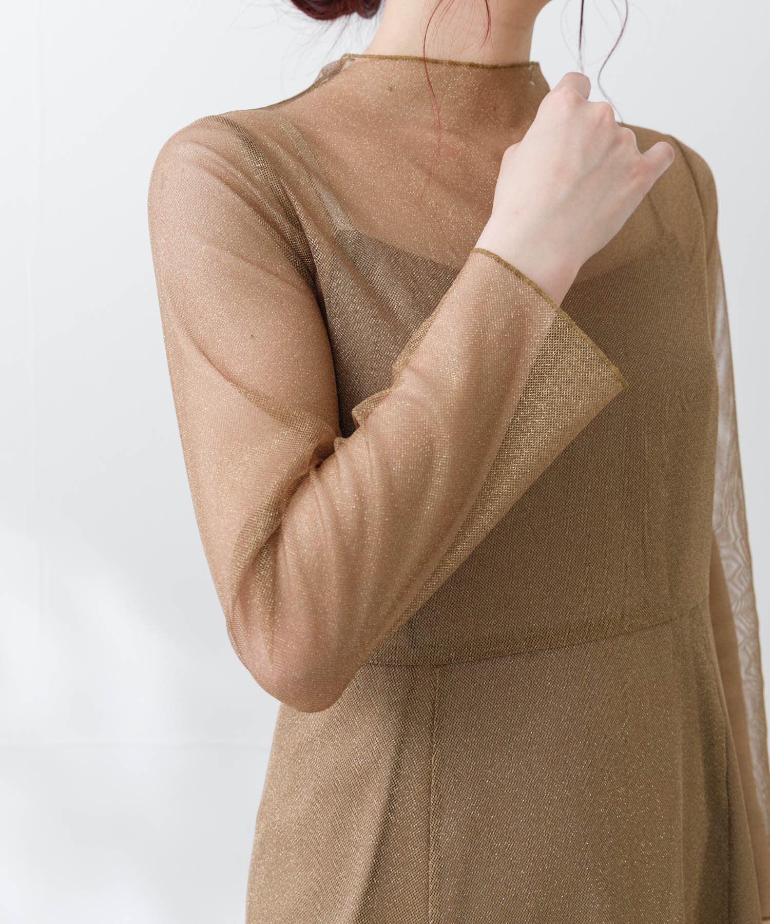 URBAN RESEARCH ROSSO「kaene　ラメチュールメロウワンピース」|ワンピース|