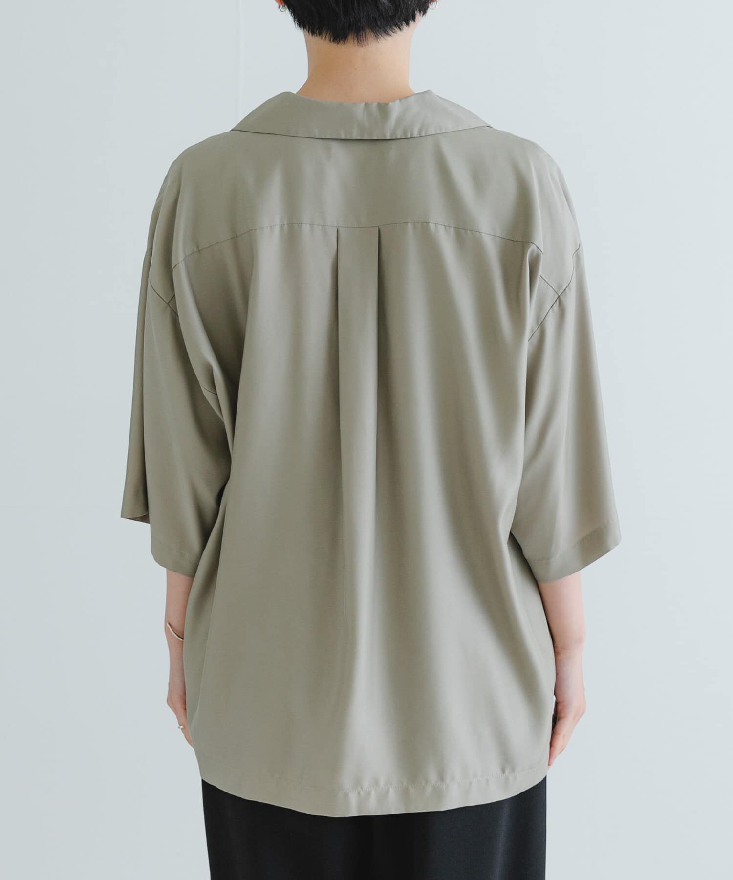 URBAN RESEARCH「『接触冷感』キュプラオープンカラーシャツ」|シャツ・ブラウス|