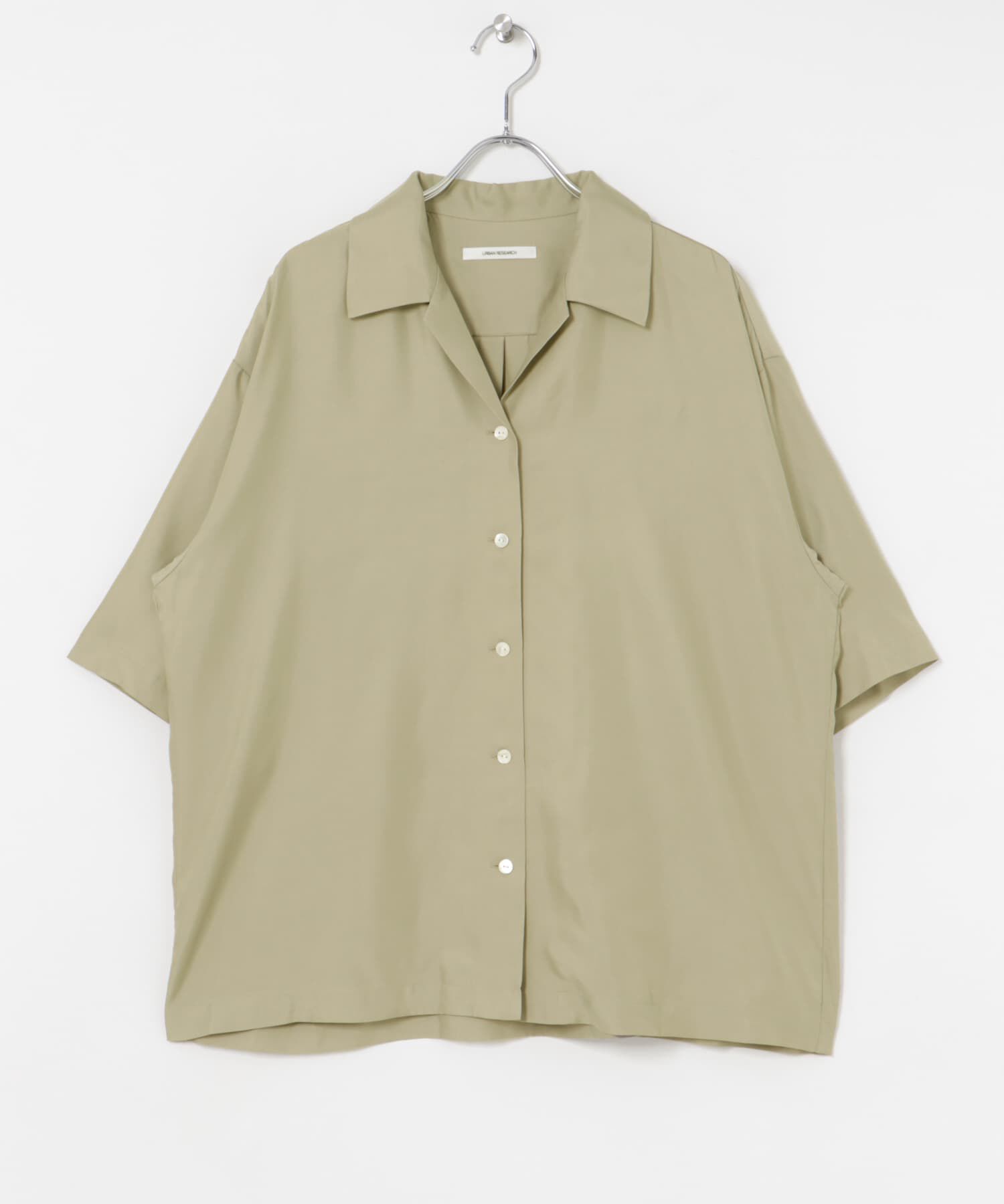 URBAN RESEARCH「『接触冷感』キュプラオープンカラーシャツ」|シャツ・ブラウス|