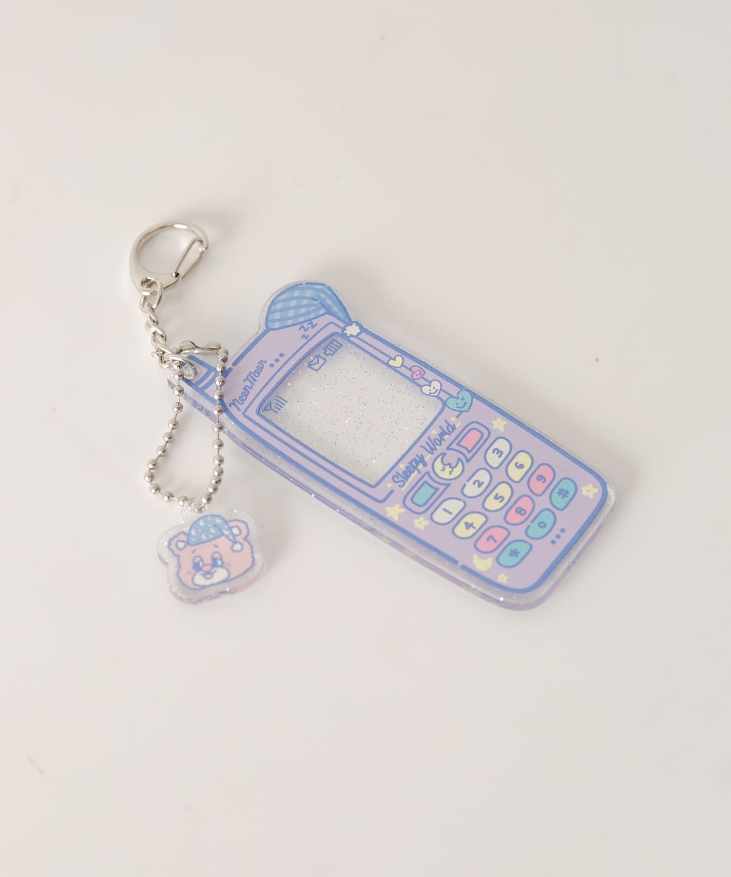 SMELLY「『WEB/一部店舗限定』NEONMOON　Phone KEY HOLDER」|チャーム・キーホルダー|ブルー