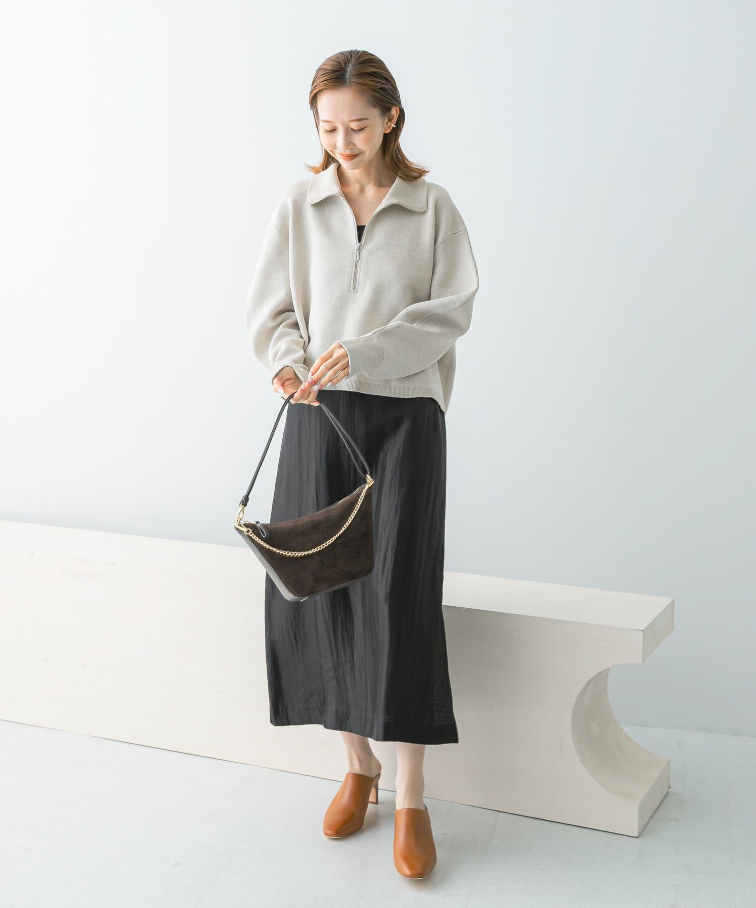 URBAN RESEARCH ROSSO「シアー&times;ラインストーンレイヤードワンピース」|ワンピース|