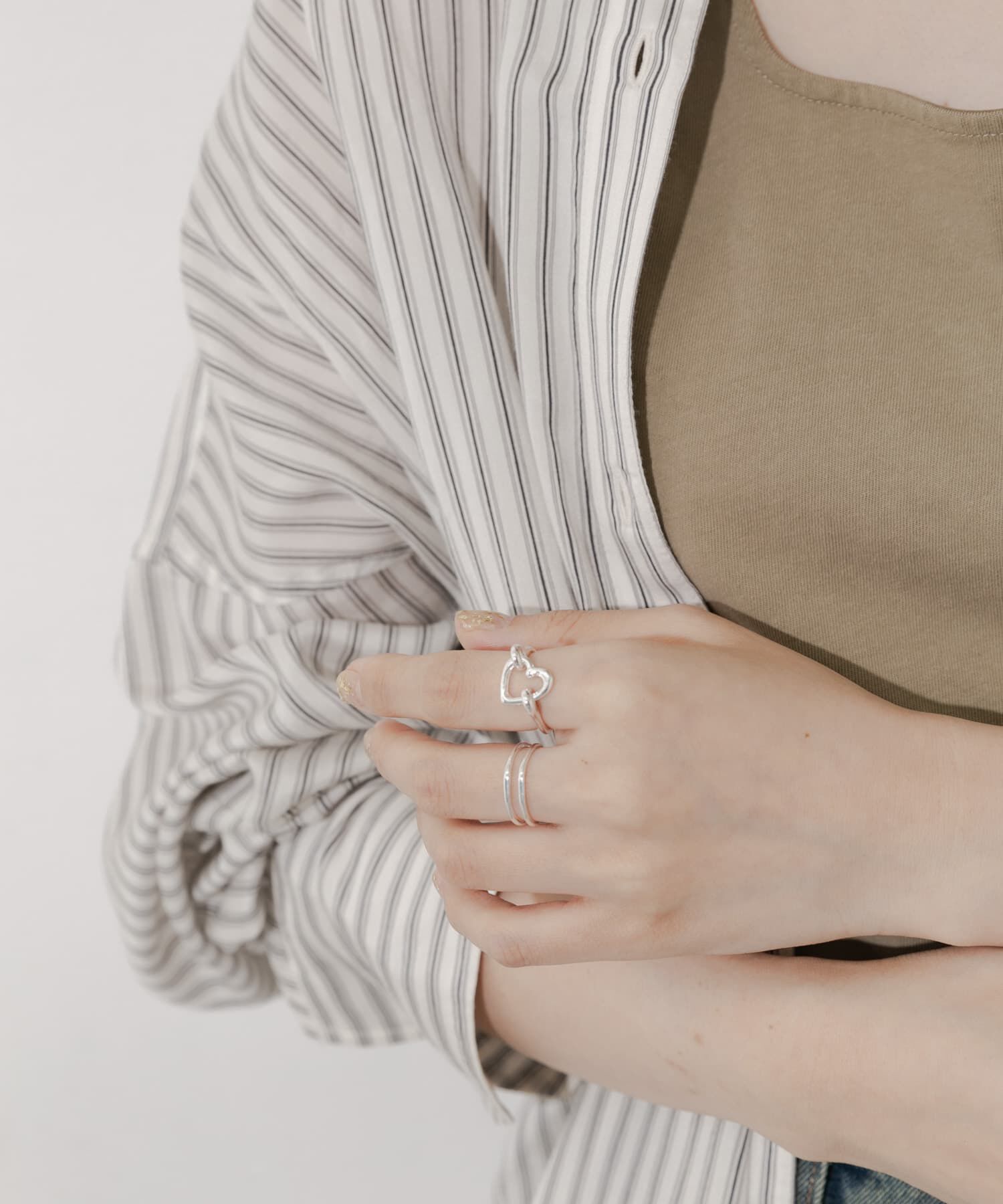 SMELLY「メタルハート2セットリング」|リング|