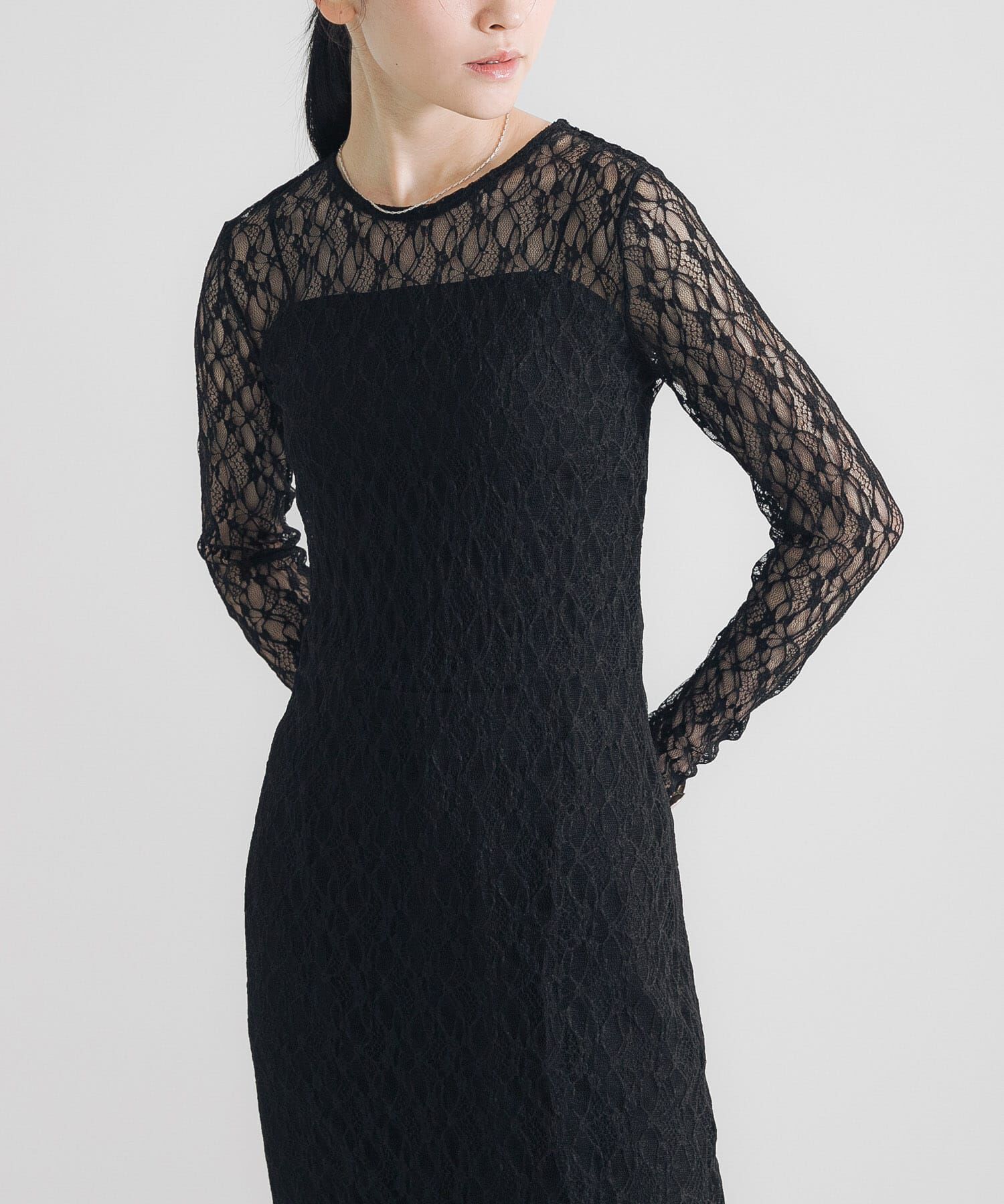 URBAN RESEARCH「ストレッチレースカットワンピース」|ワンピース|