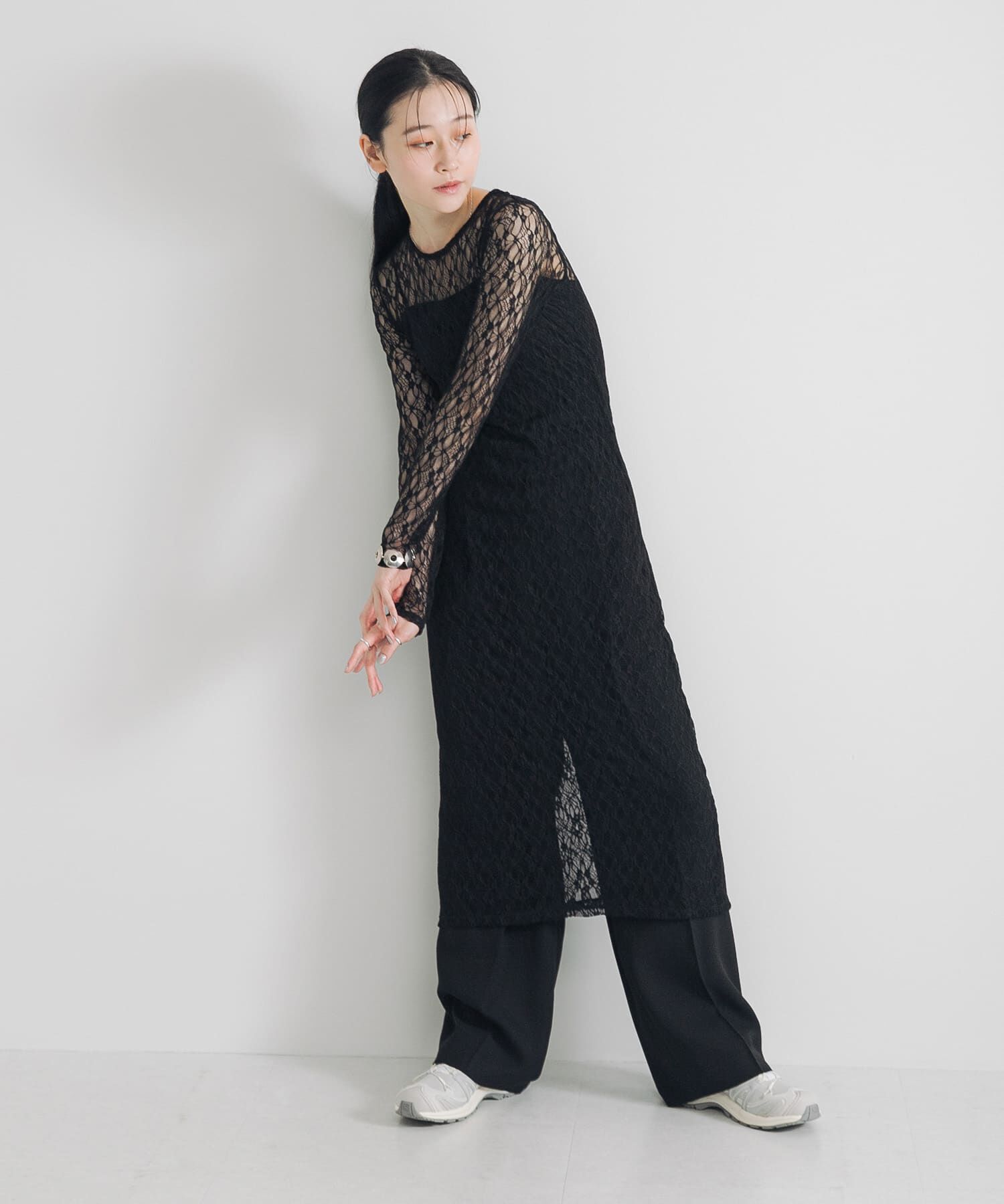 URBAN RESEARCH「ストレッチレースカットワンピース」|ワンピース|