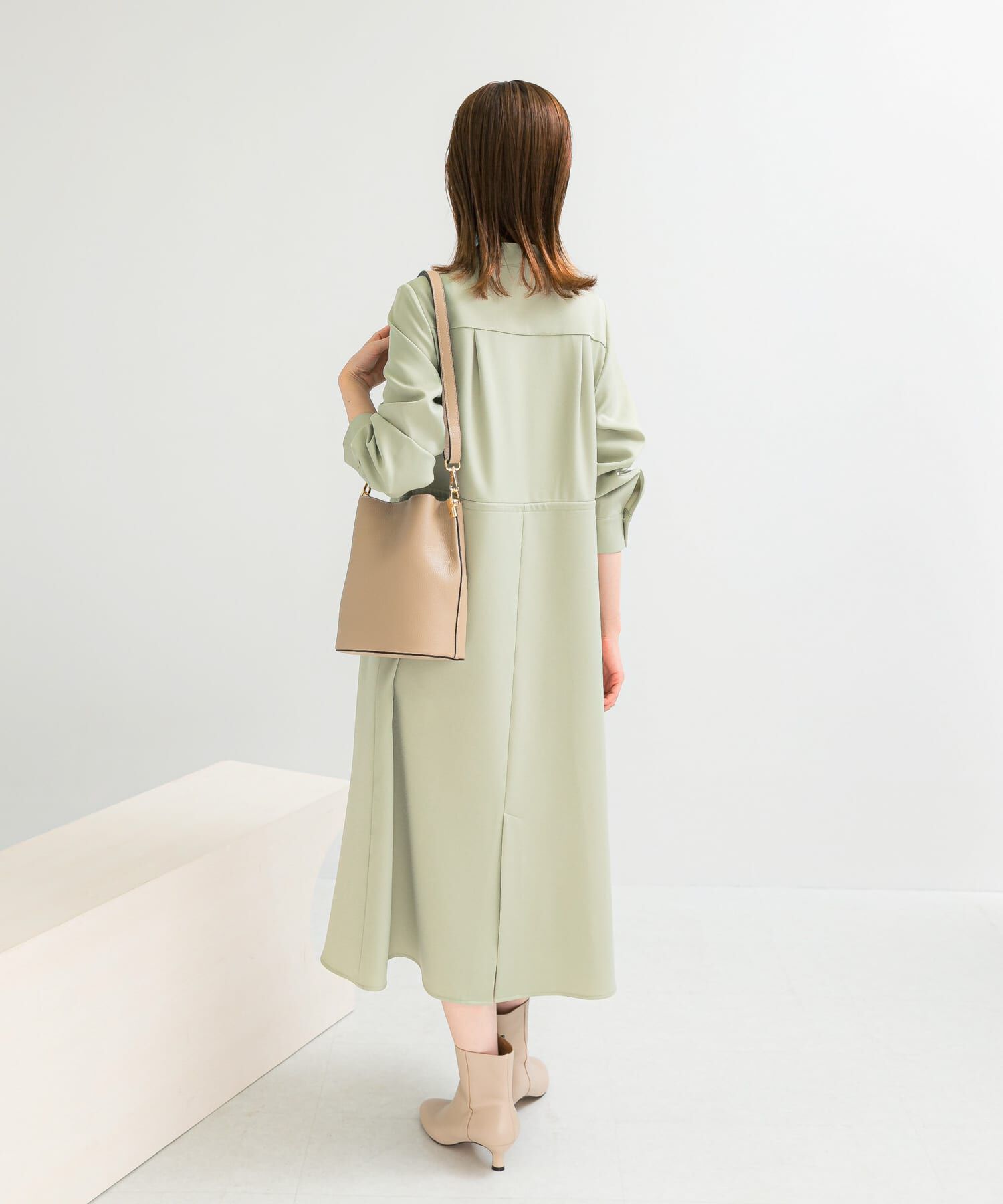 URBAN RESEARCH ROSSO「ピンタックストレートワンピース」|ワンピース|