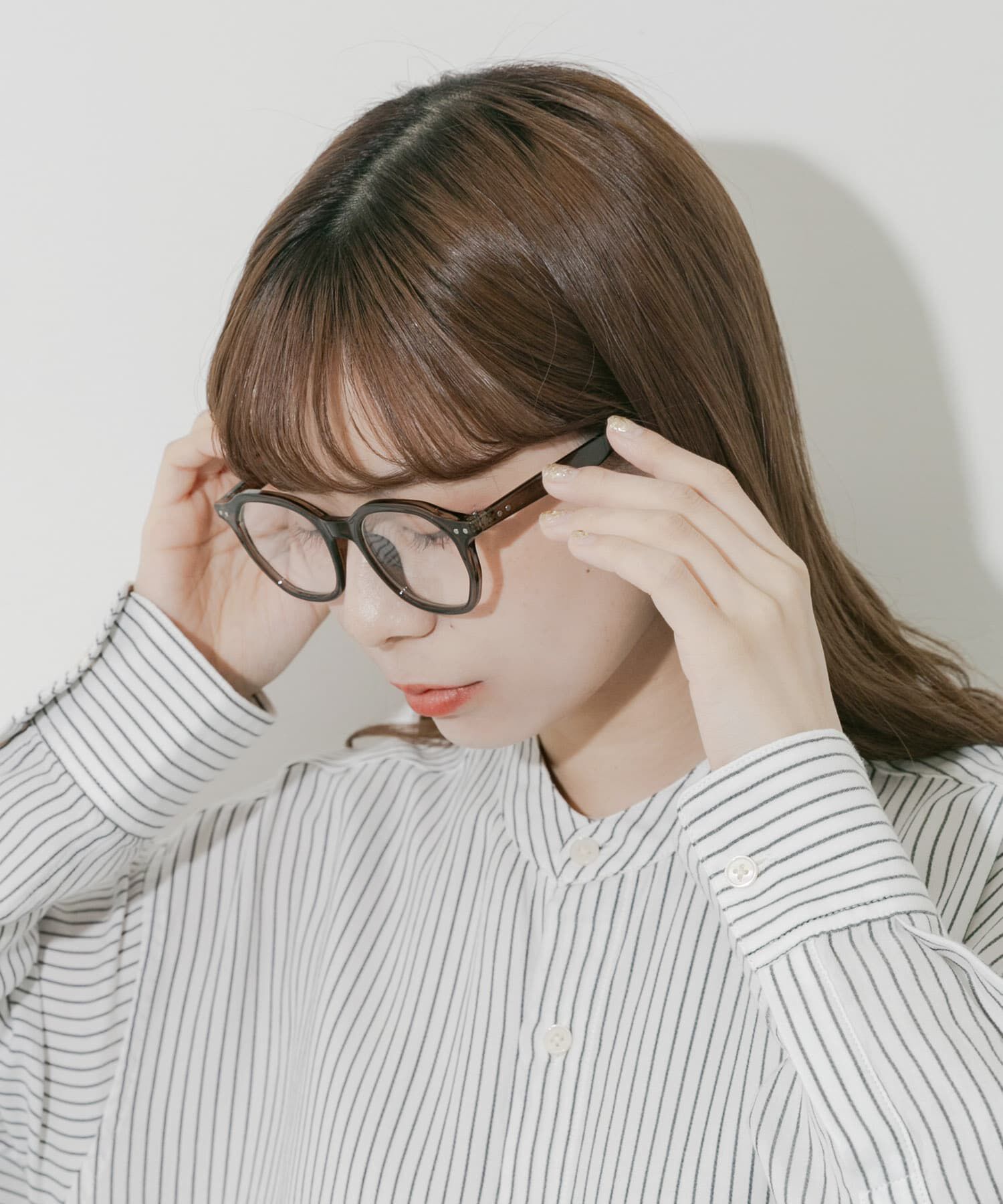 SMELLY「オクタゴンフレームダテメガネ」|メガネ|