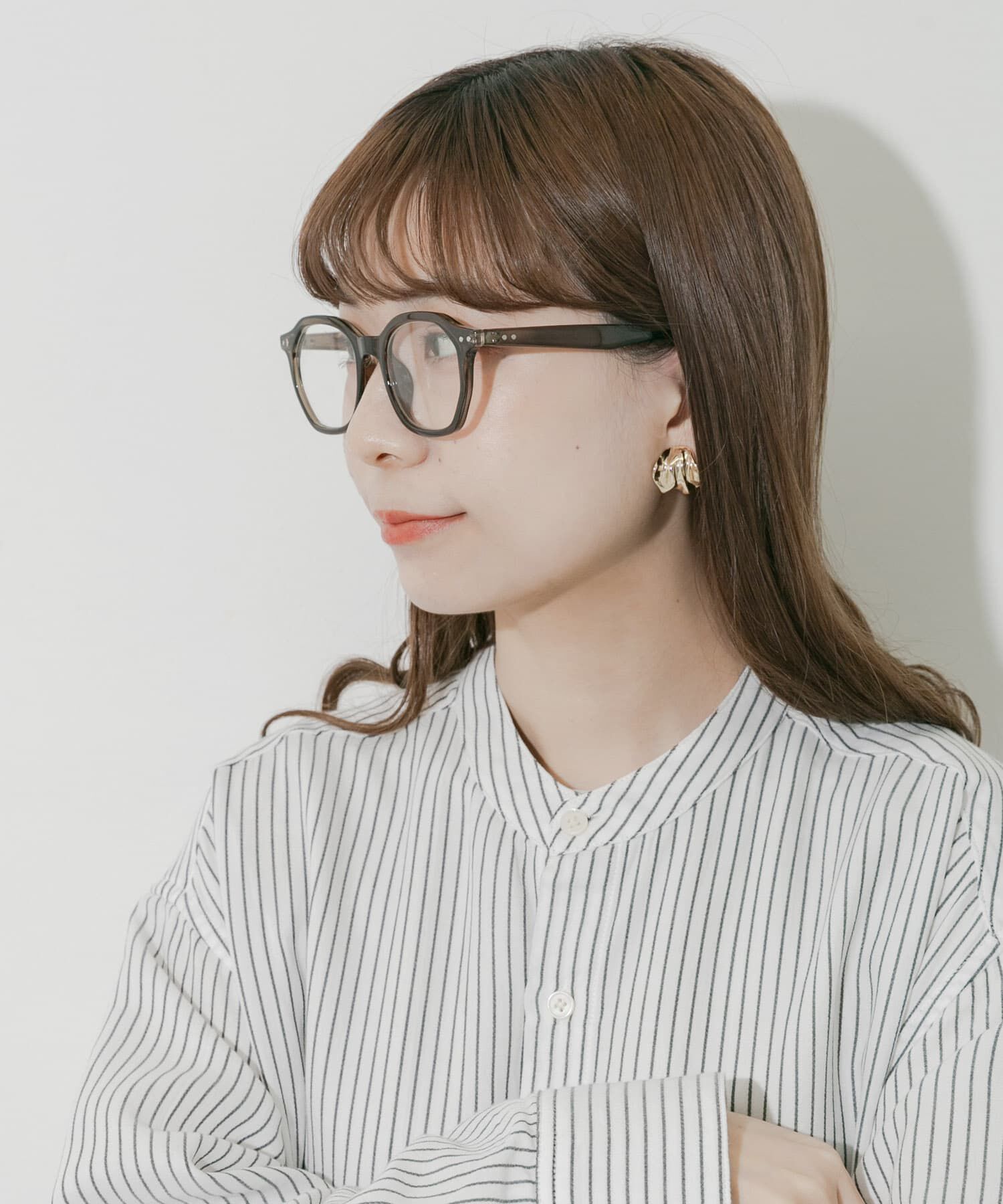 SMELLY「オクタゴンフレームダテメガネ」|メガネ|