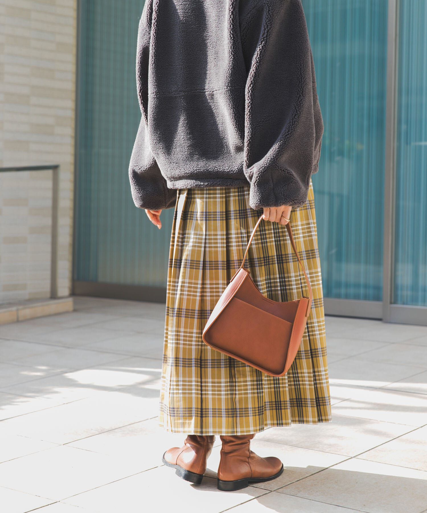 一部WEB限定カラー』チェックプリーツスカート（URBAN RESEARCH DOORS