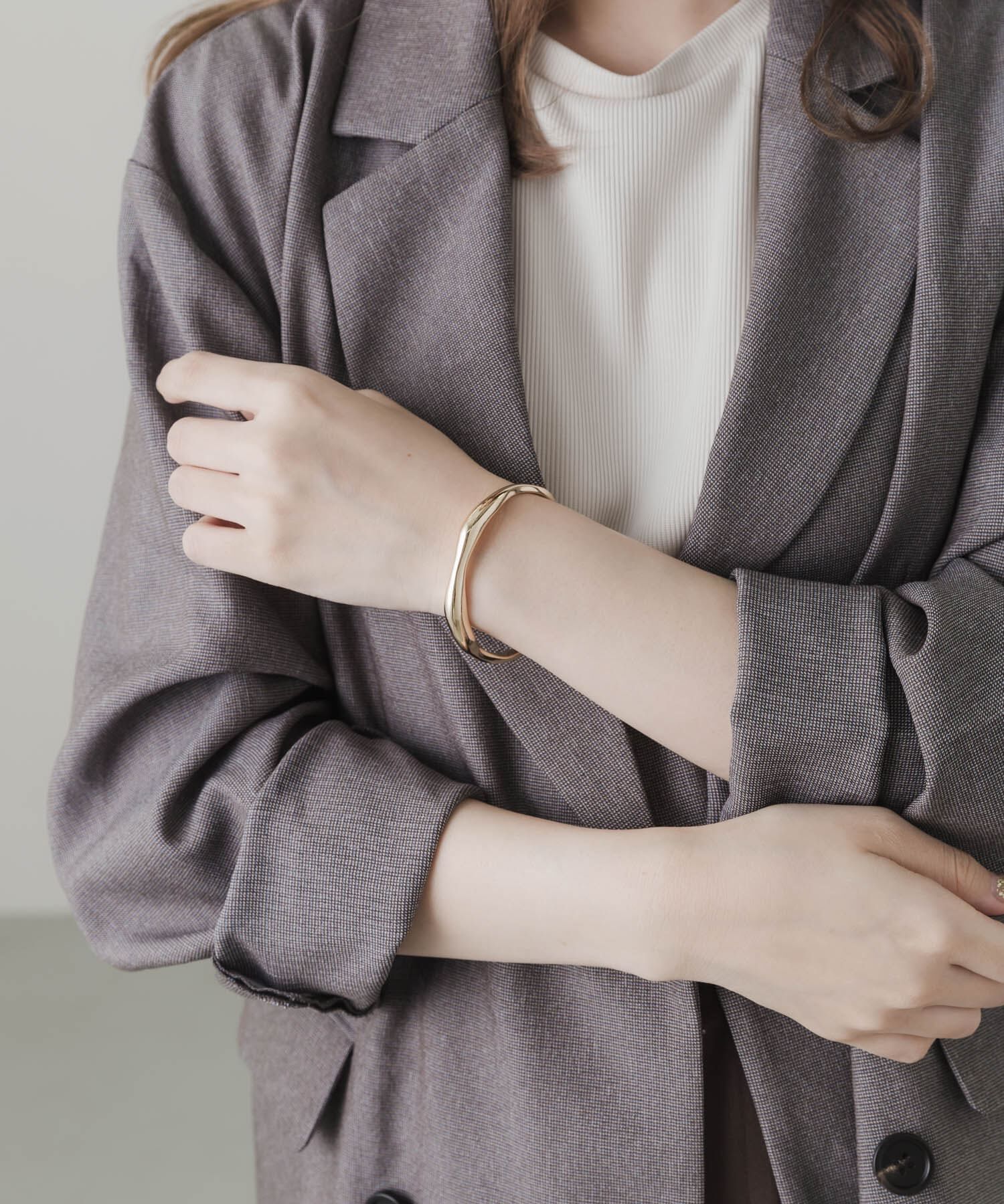 SMELLY「ニュアンスメタルバングル」|ブレスレット・バングル|