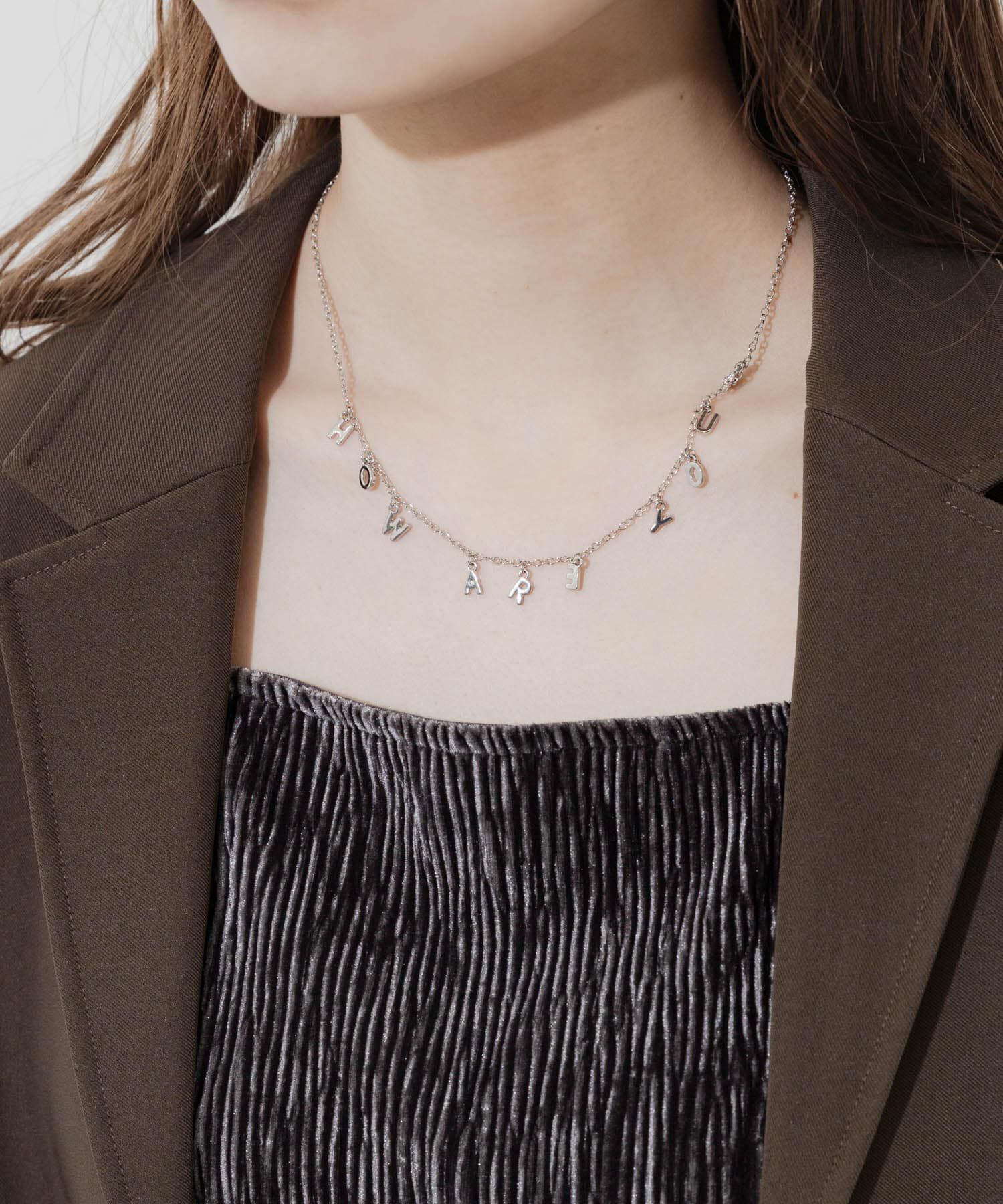 SMELLY「メッセージチャームネックレス」|ネックレス|