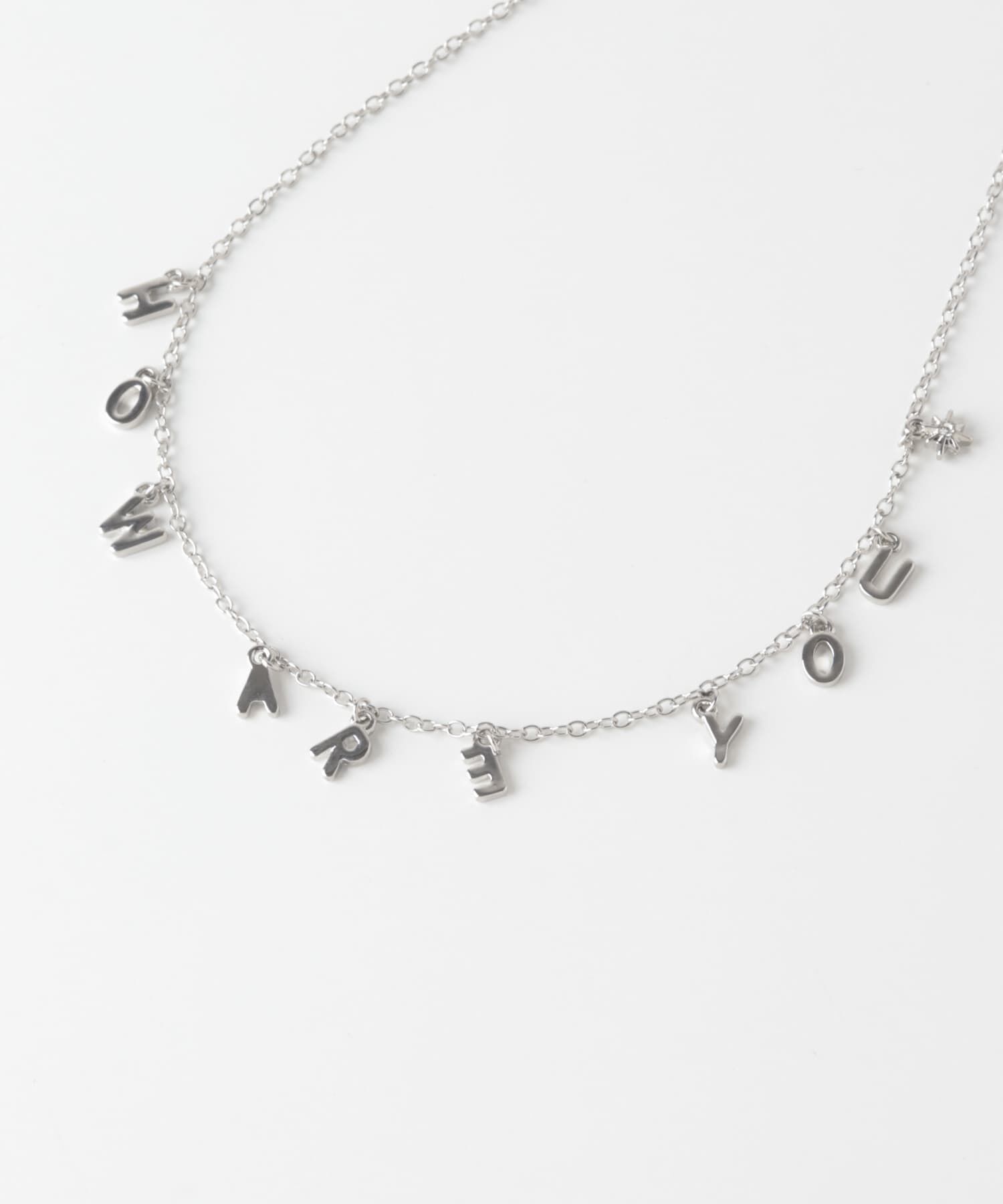 SMELLY「メッセージチャームネックレス」|ネックレス|