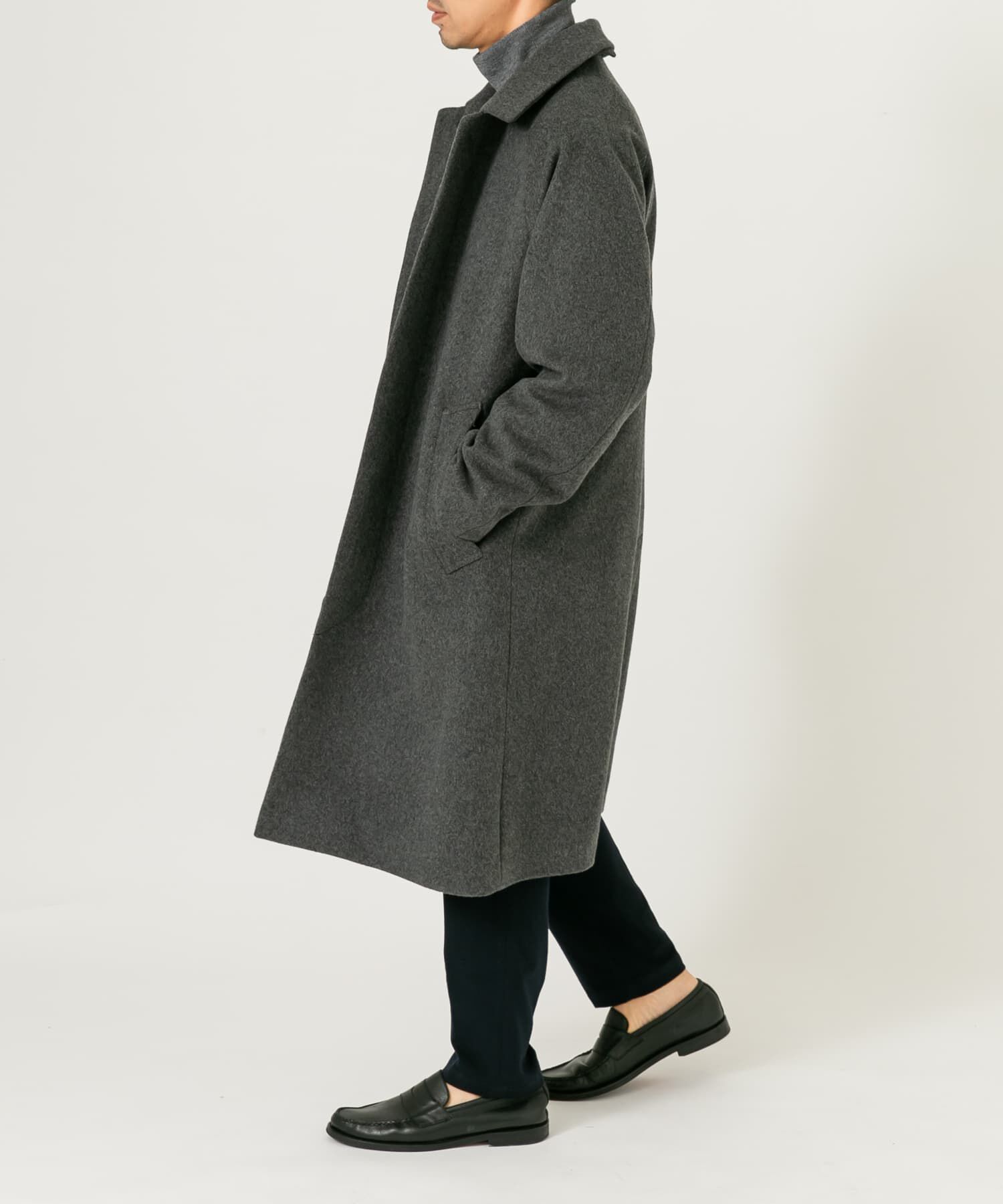 URBAN RESEARCH ROSSO「スーパー100 オーバーバルマカンコート」|ステンカラーコート|