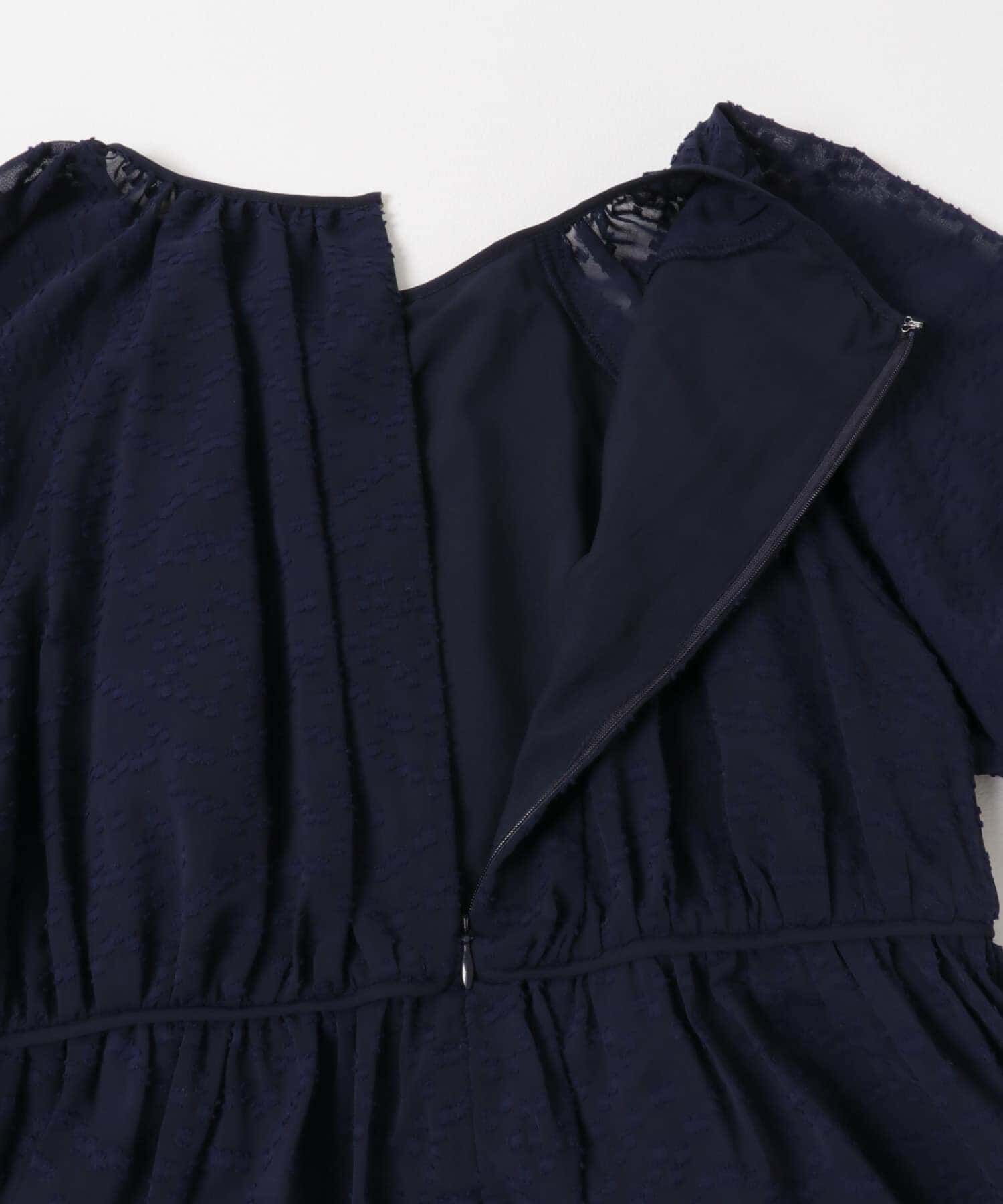 URBAN RESEARCH ROSSO「ジャガードギャザーパフドレス」|ワンピース|