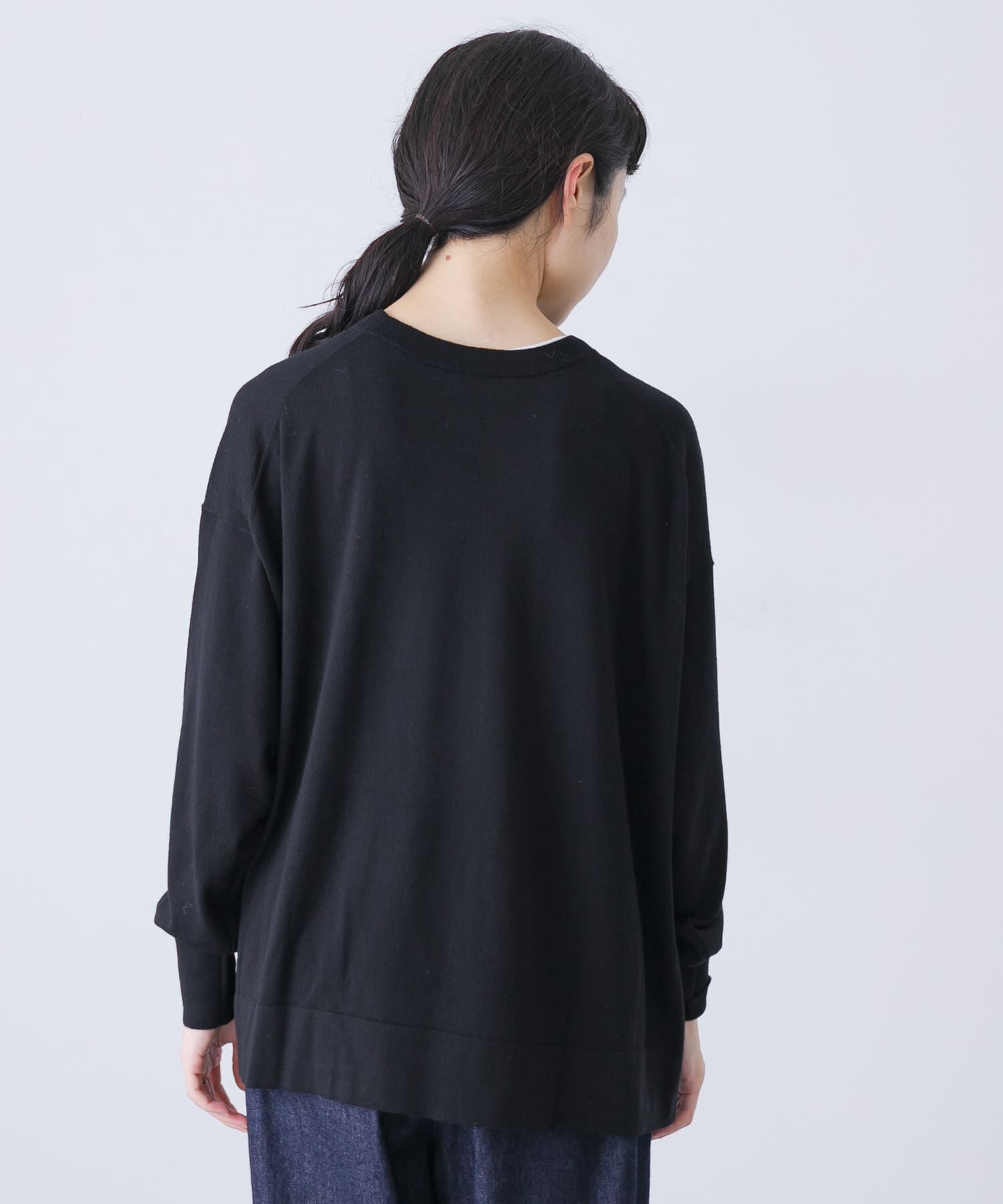 かぐれ「ウールハイゲージクルーネック」|ニット・セーター|