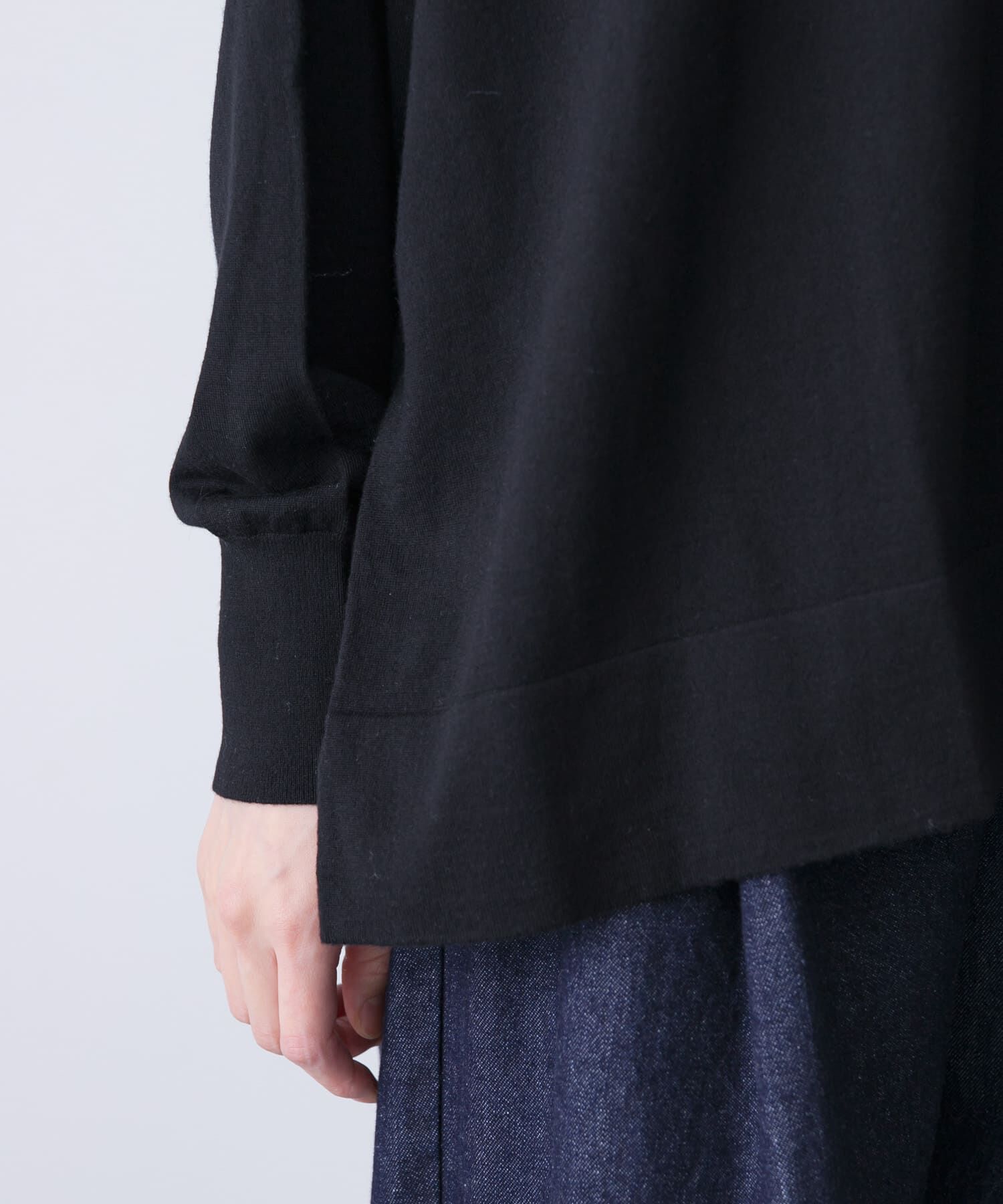 かぐれ「ウールハイゲージクルーネック」|ニット・セーター|