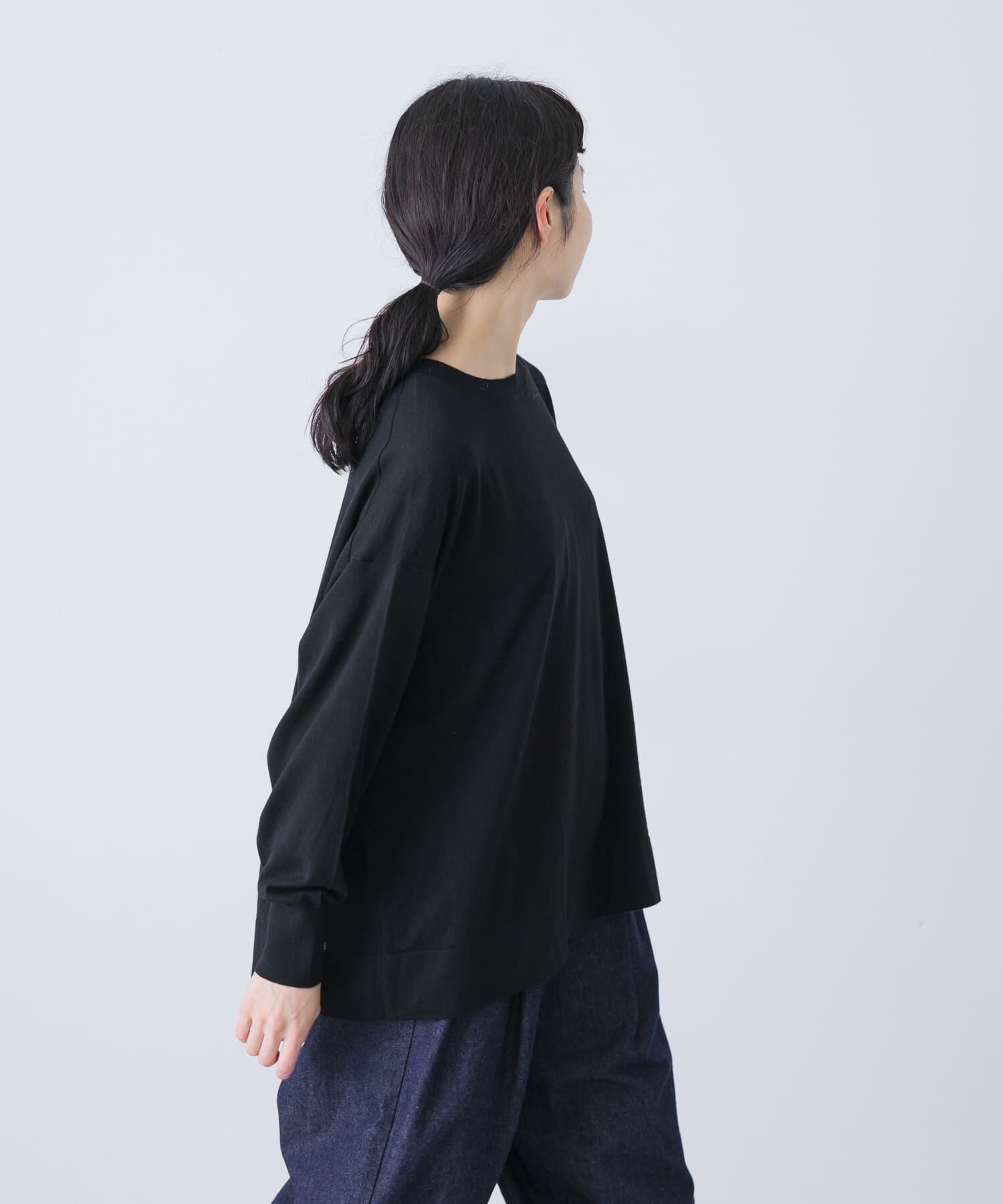 かぐれ「ウールハイゲージクルーネック」|ニット・セーター|