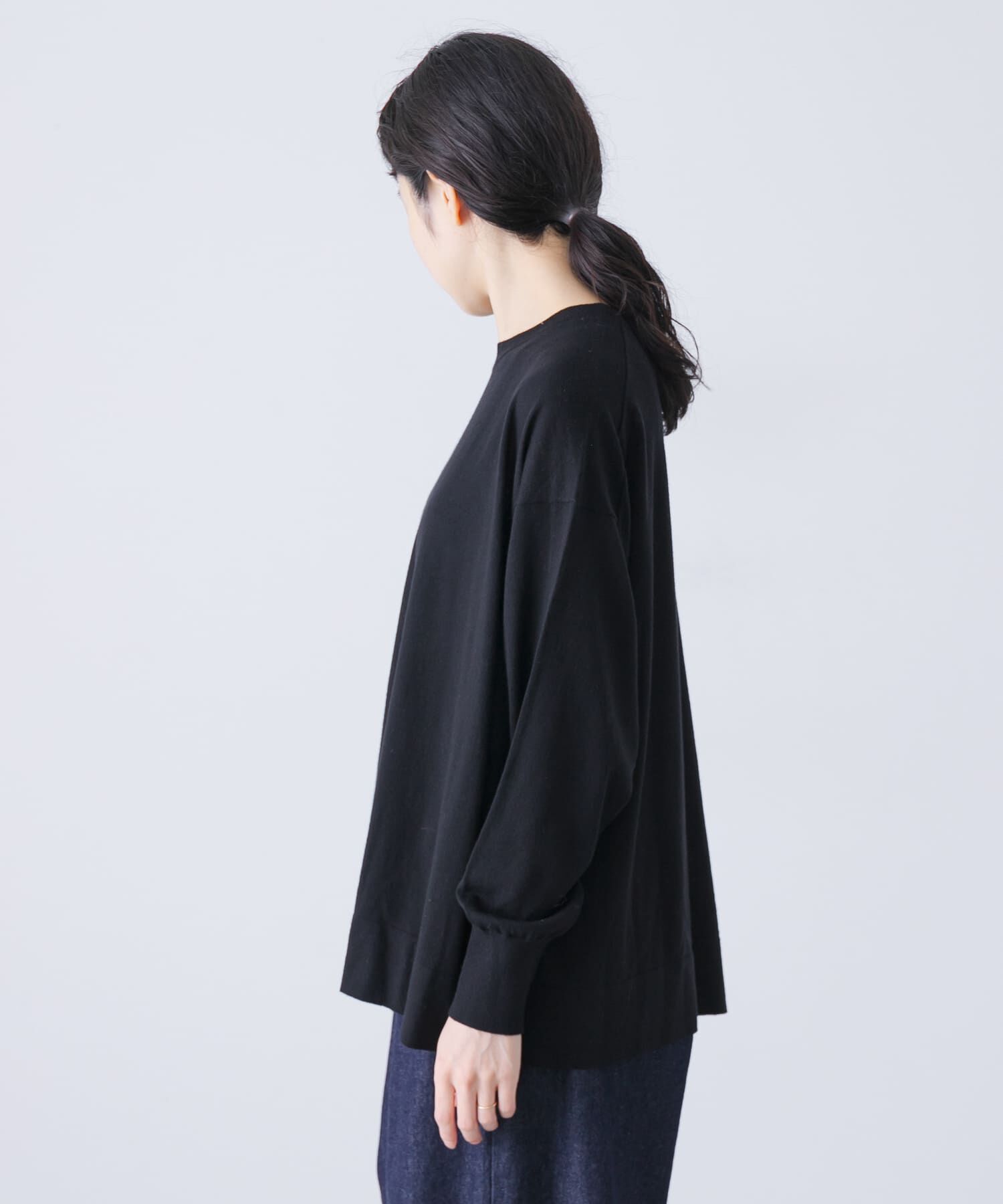 かぐれ「ウールハイゲージクルーネック」|ニット・セーター|