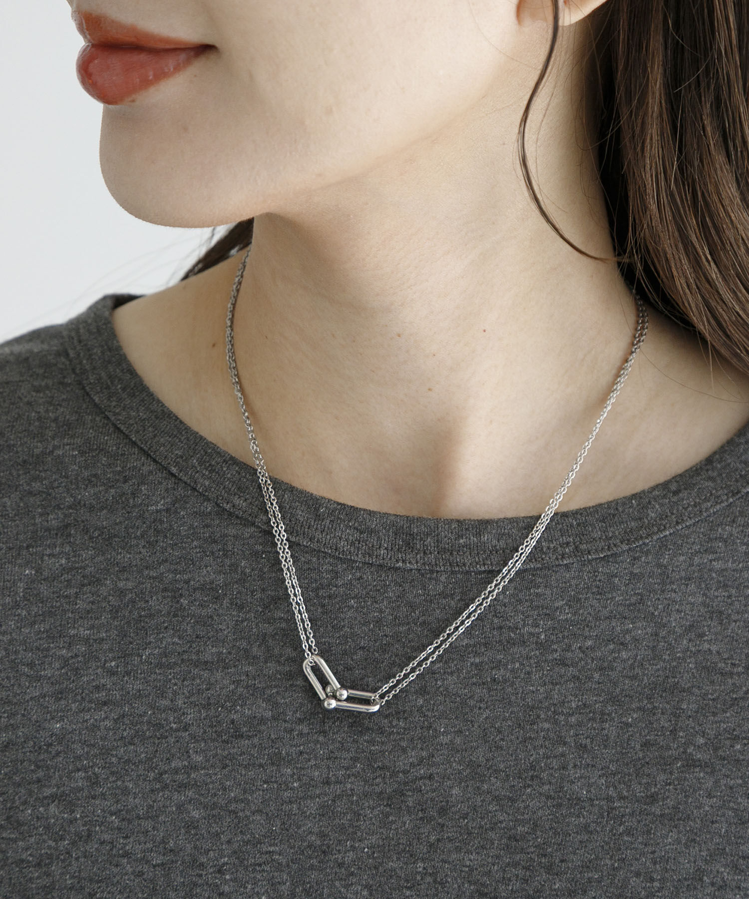 Sonny Label 「ステンレスボーントップネックレス」|ネックレス|シルバー