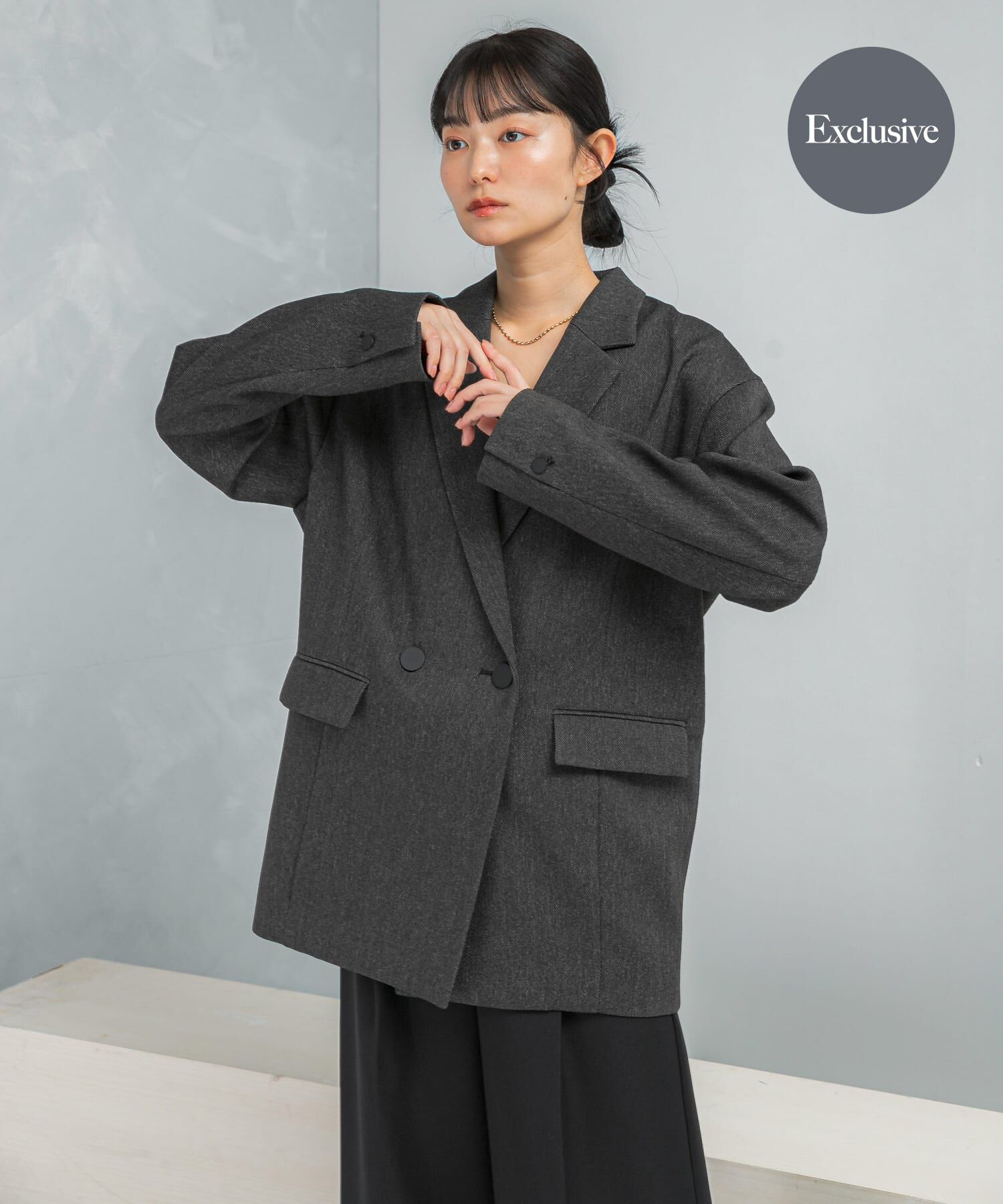 URBAN RESEARCH ROSSO「『別注』ELENDEEK&times;ROSSO　HERRINGBONE OVER JACKET」|その他|チャコールグレー