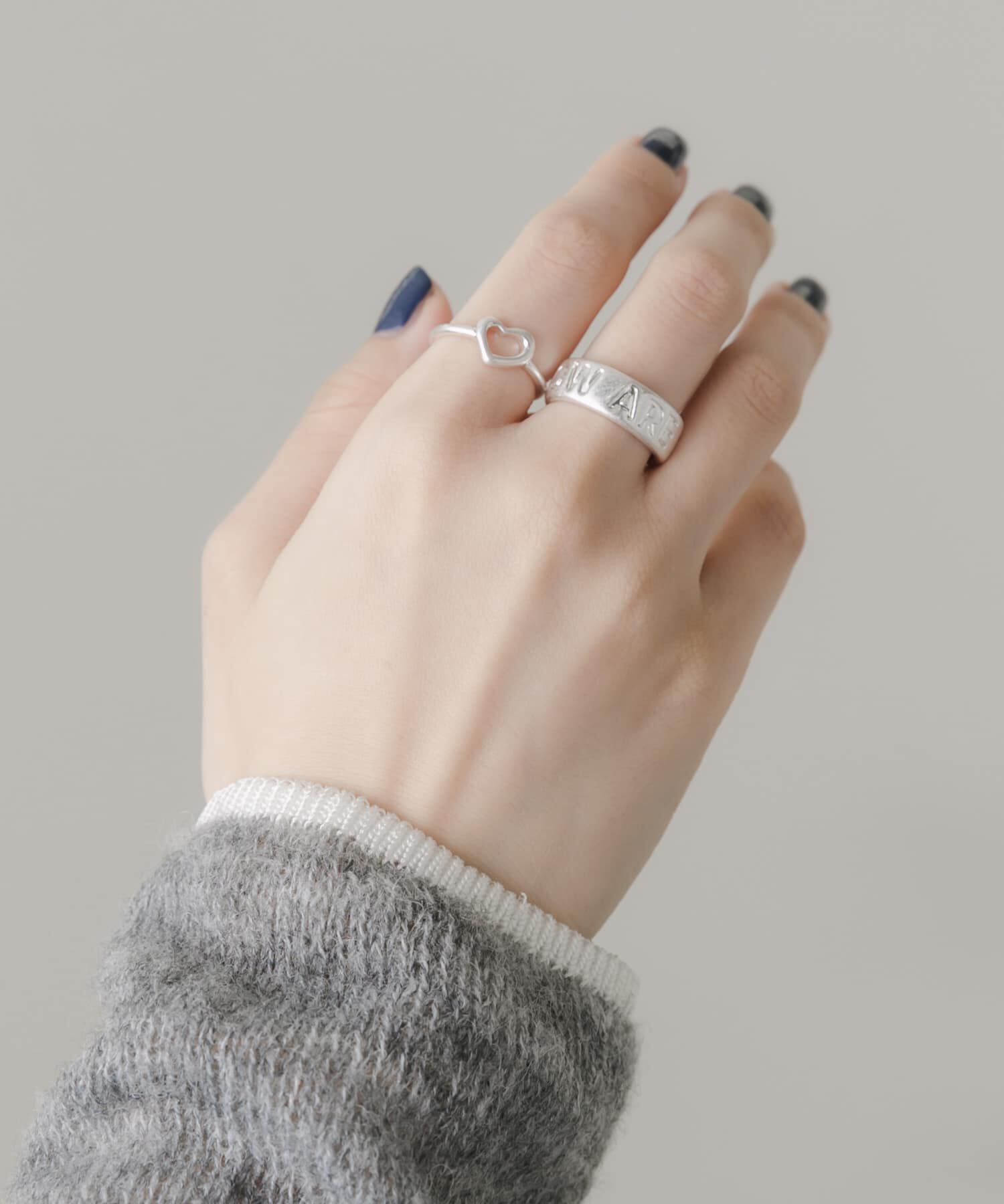 SMELLY「メッセージロゴ2セットリング」|リング|