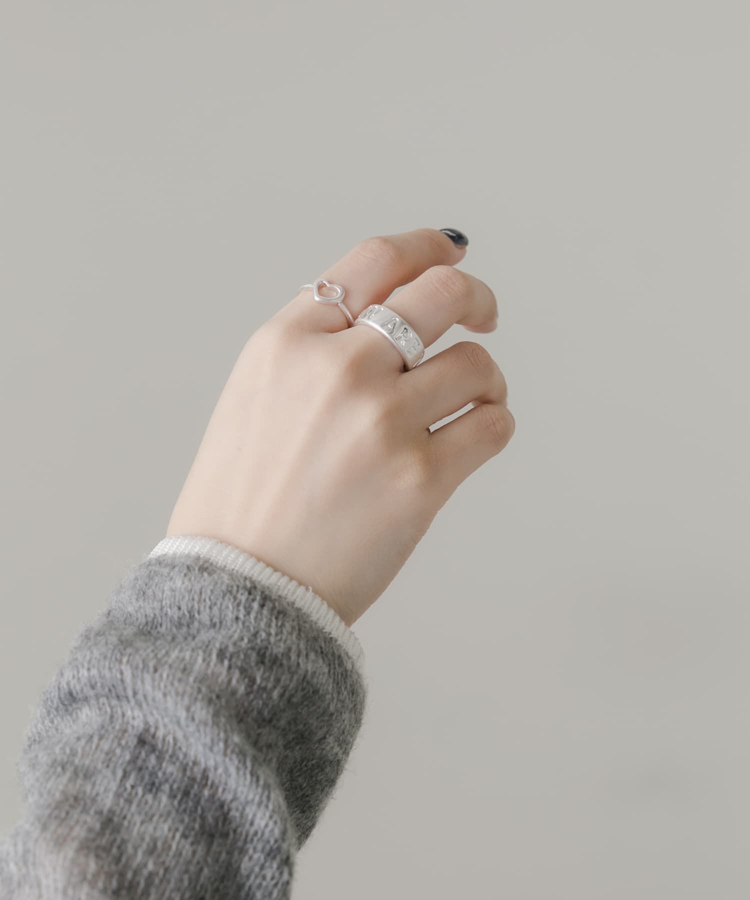 SMELLY「メッセージロゴ2セットリング」|リング|