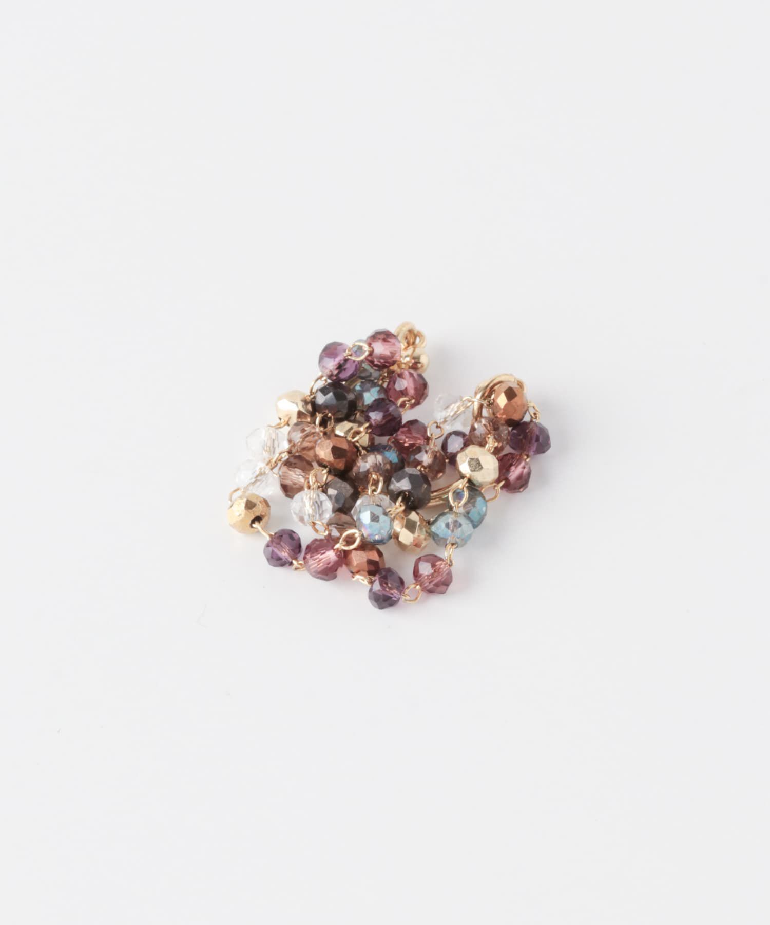 SMELLY「ガラスビーズイヤカフ」|イヤリング|