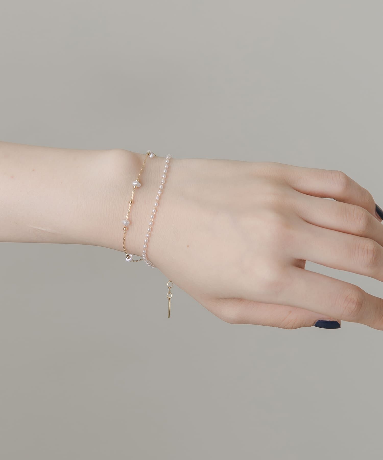 SMELLY「パールストーン2セットブレスレット」|ブレスレット・バングル|