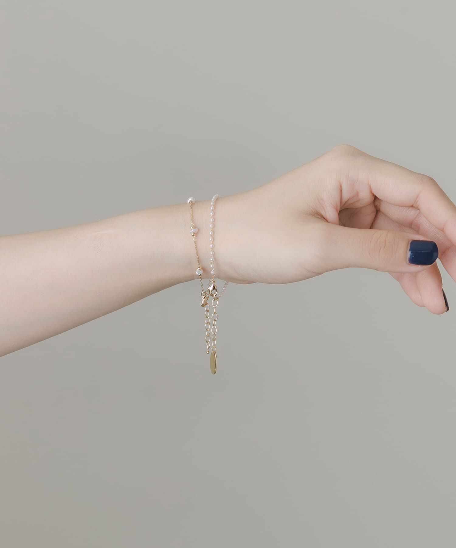 SMELLY「パールストーン2セットブレスレット」|ブレスレット・バングル|