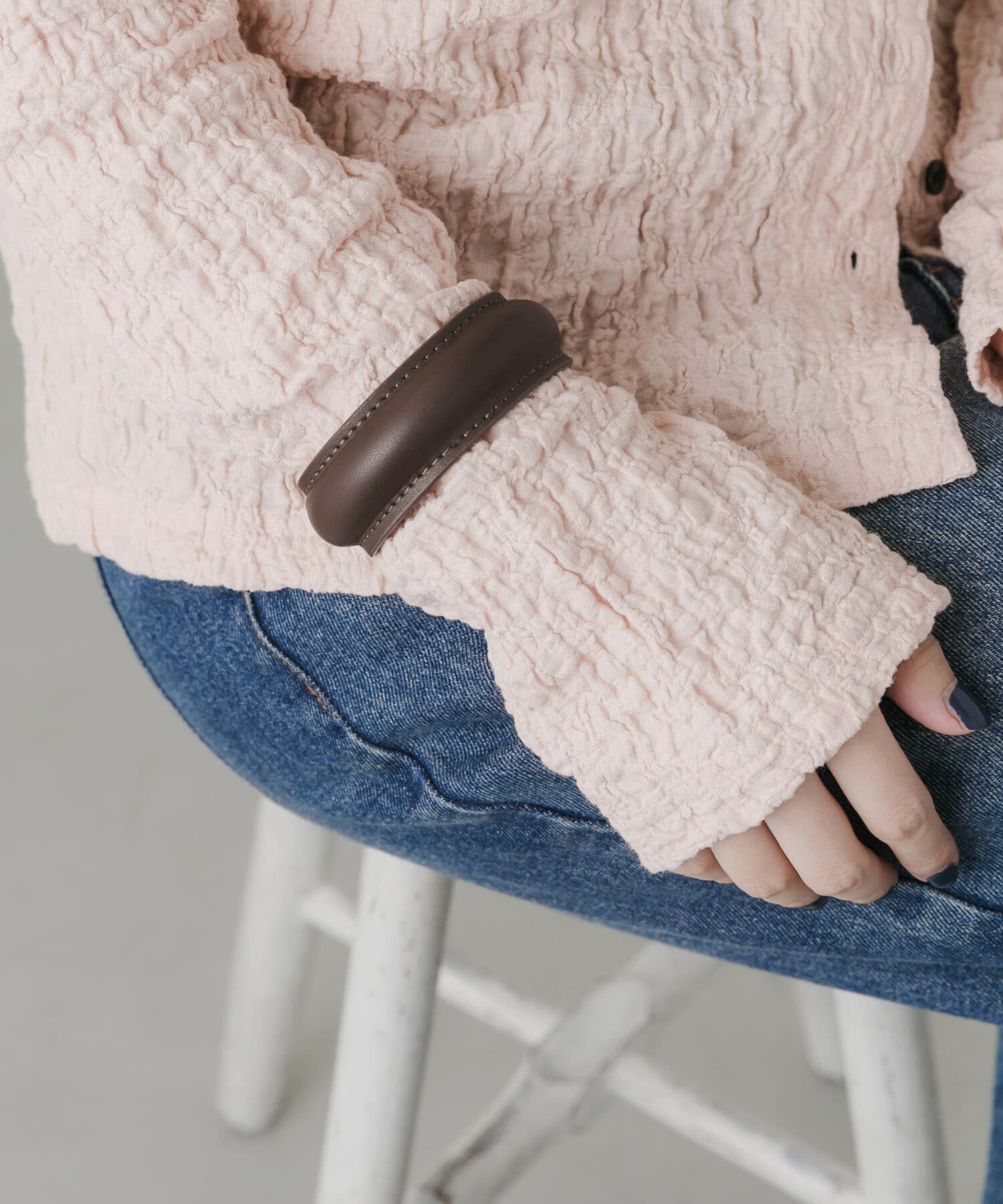 SMELLY「シンプルレザーバングル」|ブレスレット・バングル|