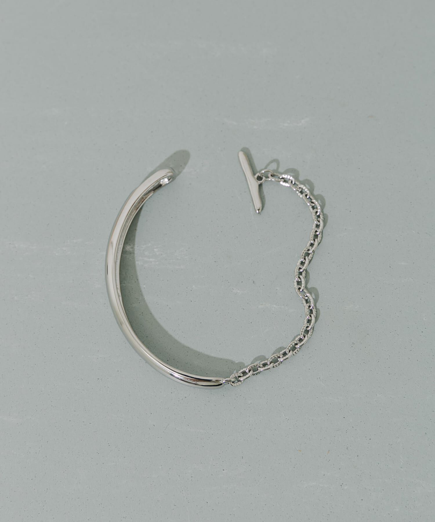 SMELLY「ステンレスカーブバーマンテルブレスレット」|ブレスレット・バングル|