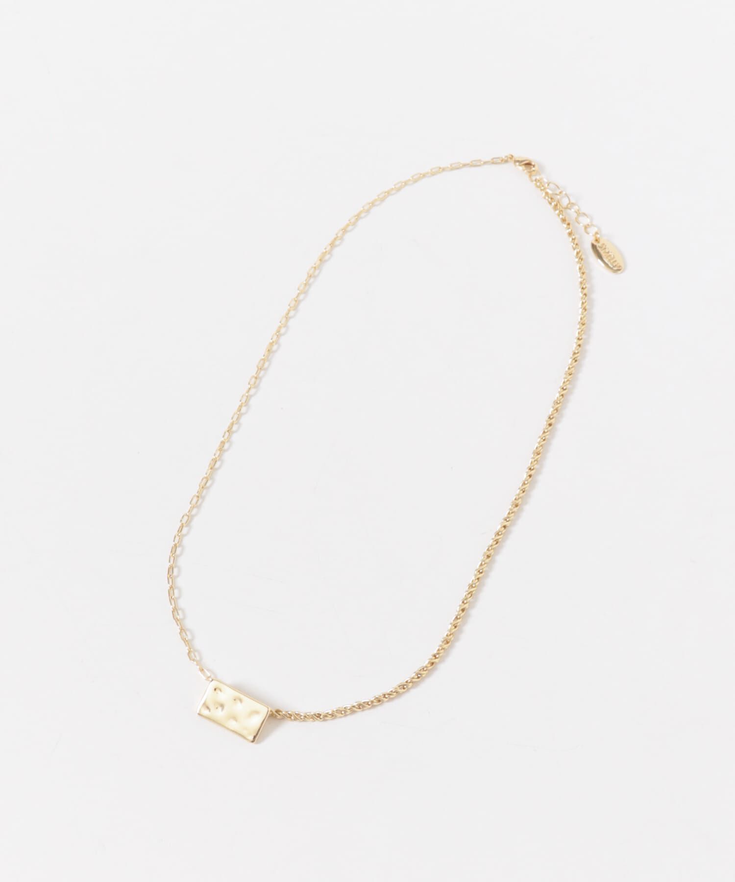 SMELLY「スクエアプレートトップネックレス」|ネックレス|