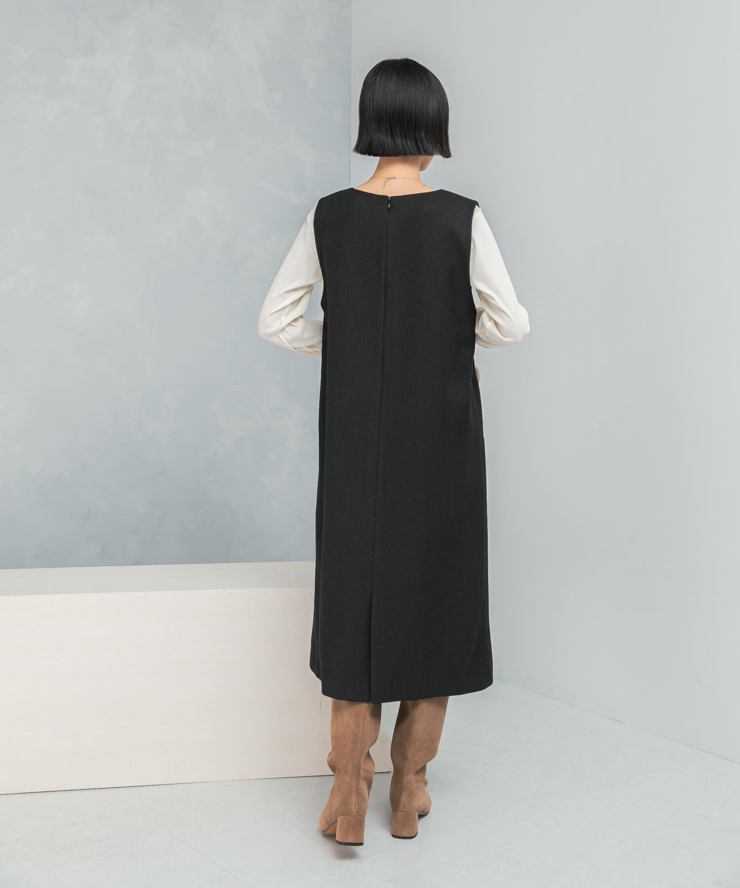 URBAN RESEARCH ROSSO「『UR TECH』　 ジャンパーワンピース」|ワンピース|