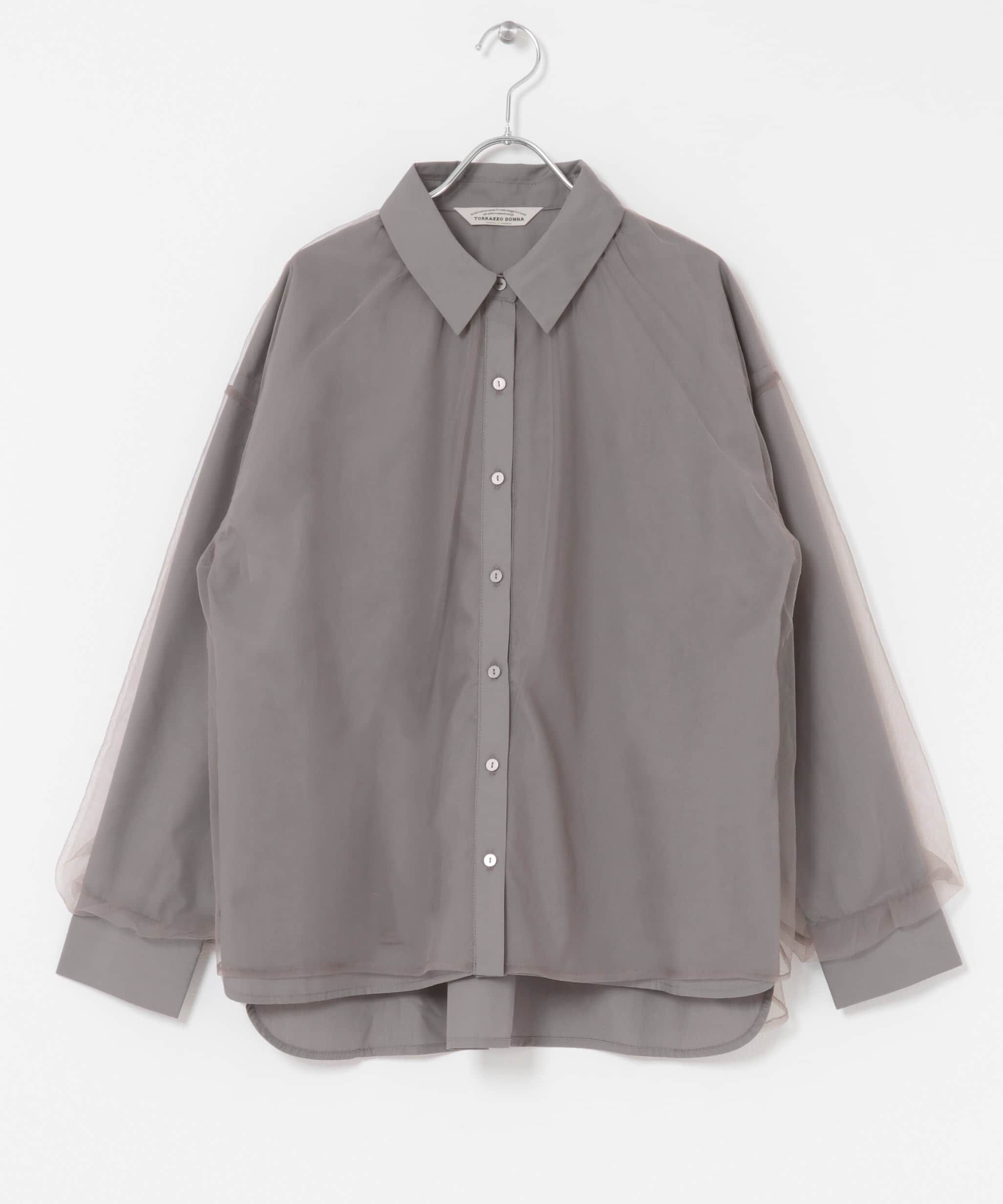 URBAN RESEARCH ROSSO「Torrazzo Donna　Sheer Tulle Shirt」|シャツ・ブラウス|
