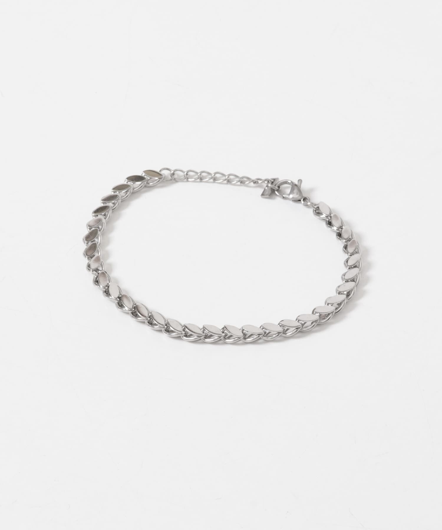 SMELLY「ステンレスリーフモチーフチェーンブレスレット」|ブレスレット・バングル|