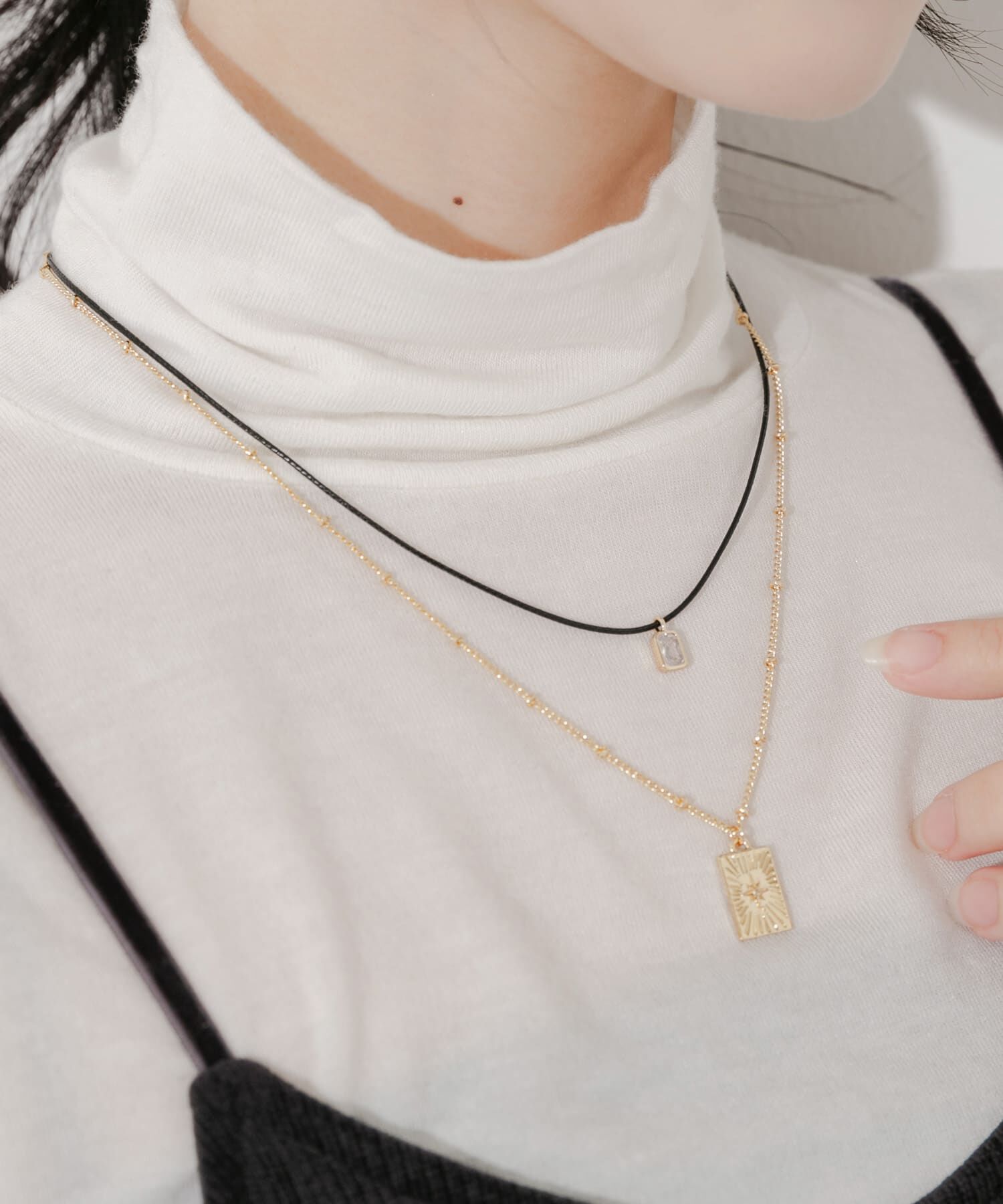 SMELLY「チャームコードレイヤードネックレス」|ネックレス|