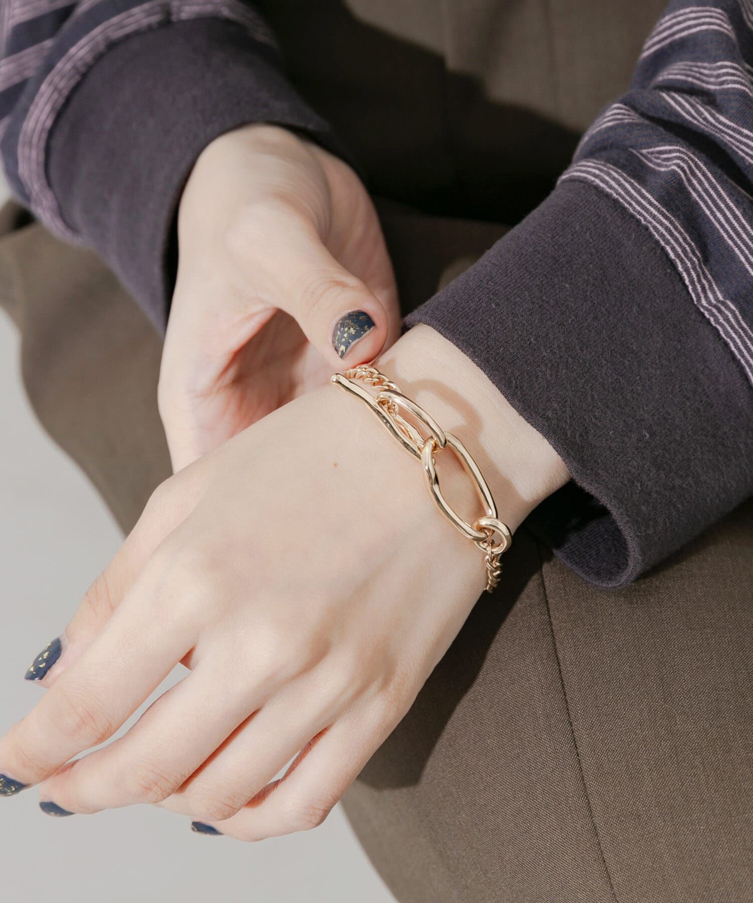 SMELLY「ニュアンスオーバルチェーンマンテルブレスレット」|ブレスレット・バングル|