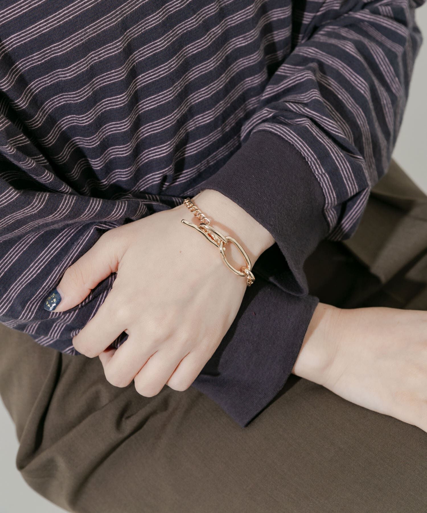 SMELLY「ニュアンスオーバルチェーンマンテルブレスレット」|ブレスレット・バングル|