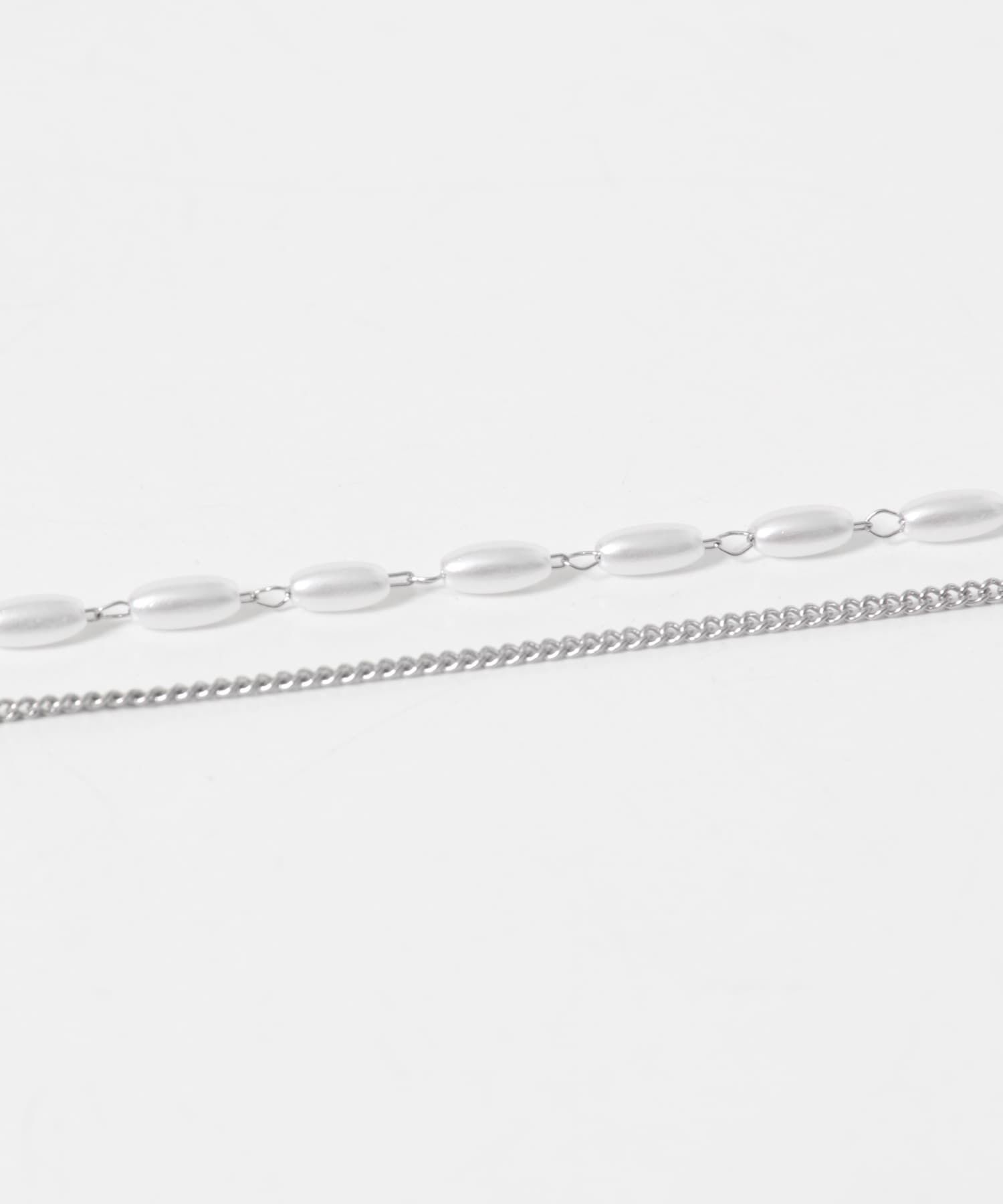 SMELLY「ステンレスハートトップパール2セットネックレス」|ネックレス|