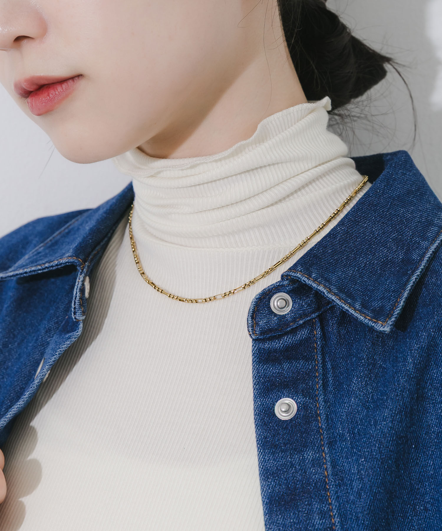 SMELLY「ステンレスデザインチェーンネックレス」|ネックレス|