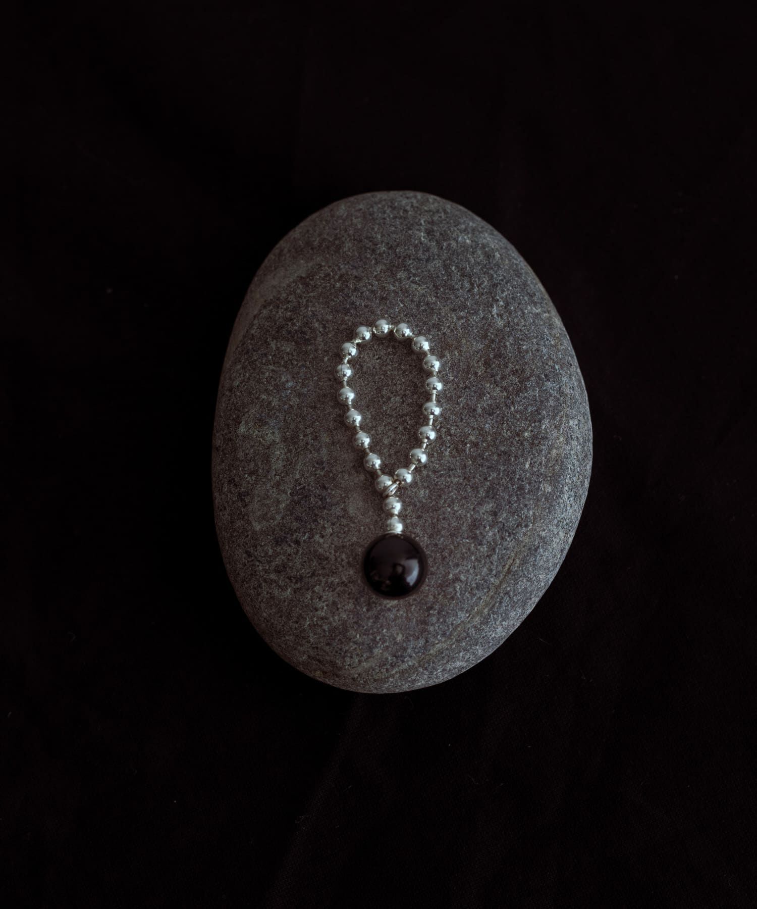 SMELLY「SMELLY so&rsquo;　onyx ball chain ring」|リング|