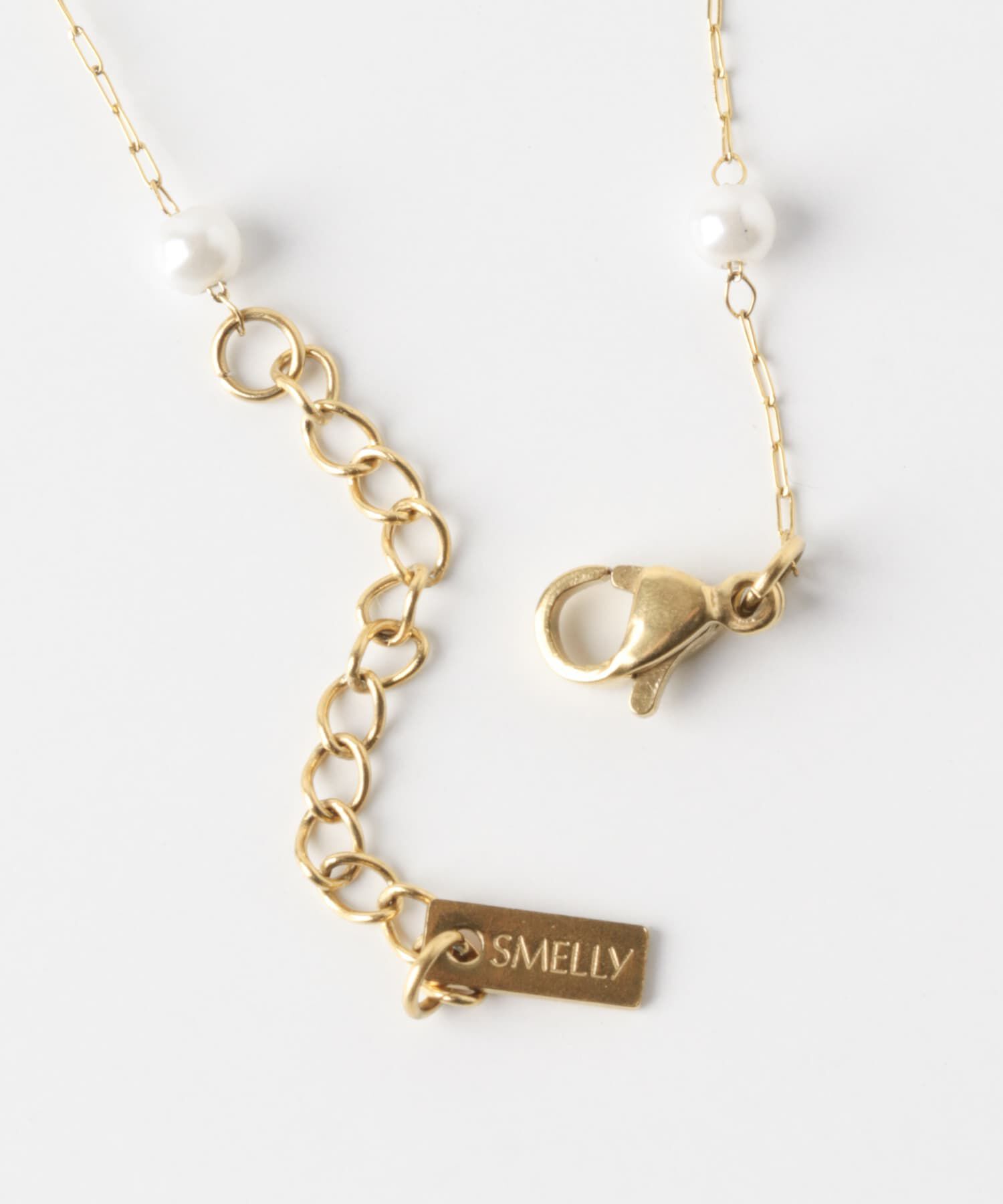 SMELLY「ステンレスパールブレスレット」|ブレスレット・バングル|