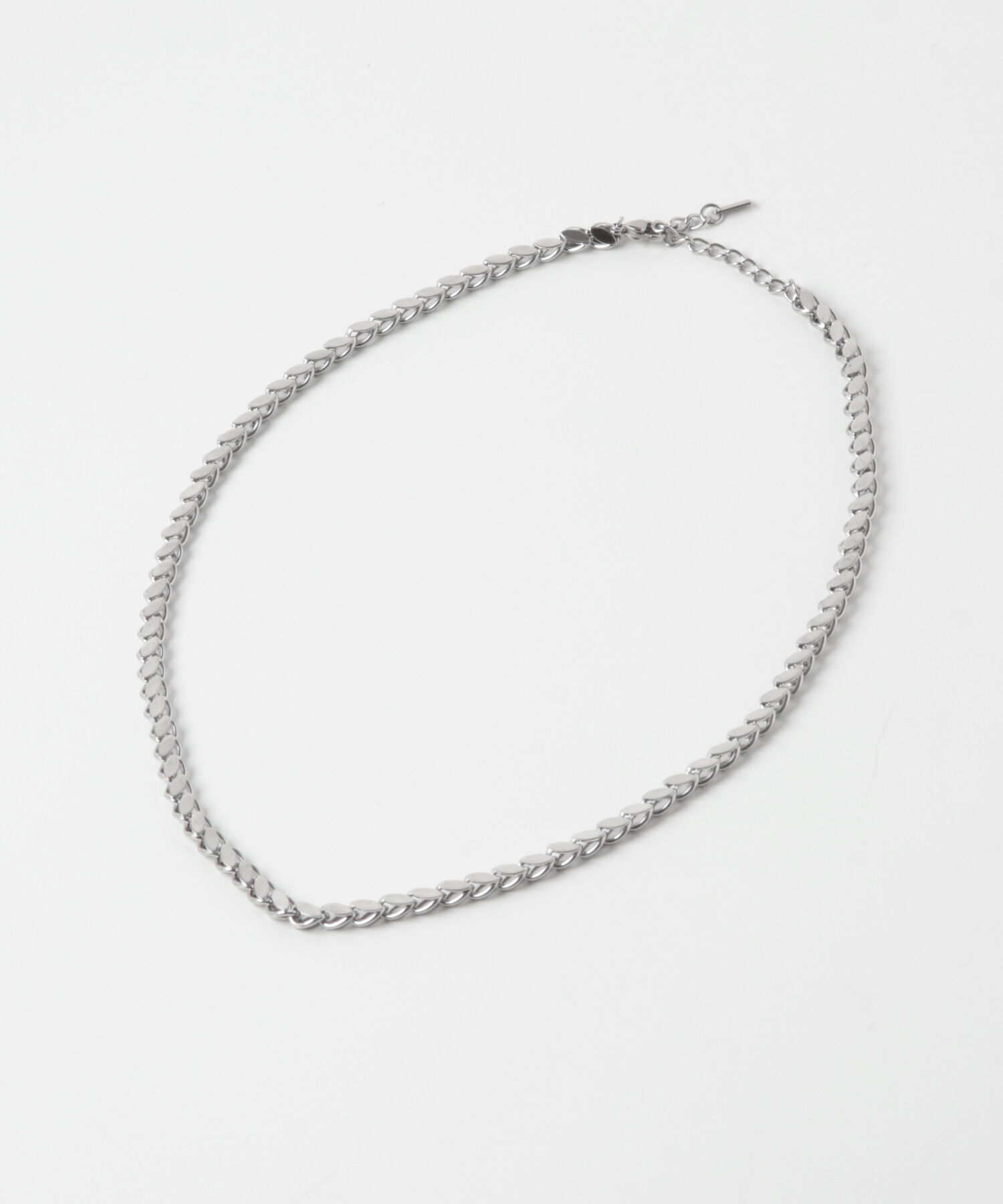 SMELLY「ステンレスリーフモチーフチェーンネックレス」|ネックレス|