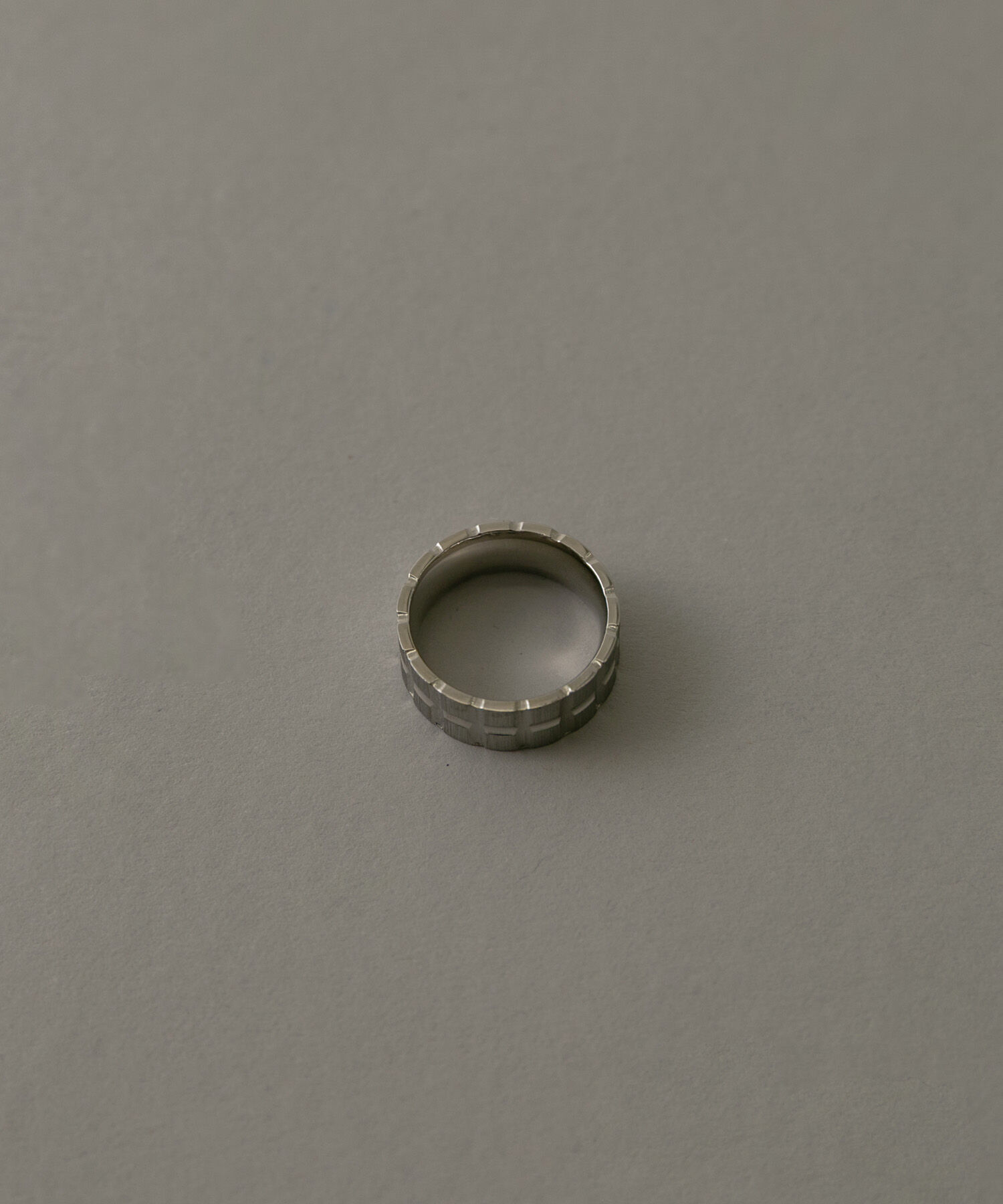 SMELLY「ステンレスブロックデザインリング」|リング|