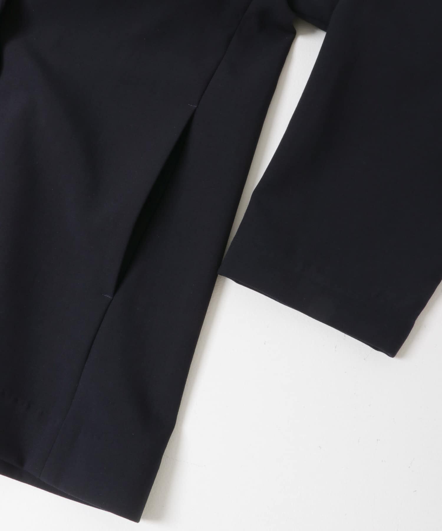 URBAN RESEARCH DOORS「ダブルクロスショートコート」|ノーカラーコート|